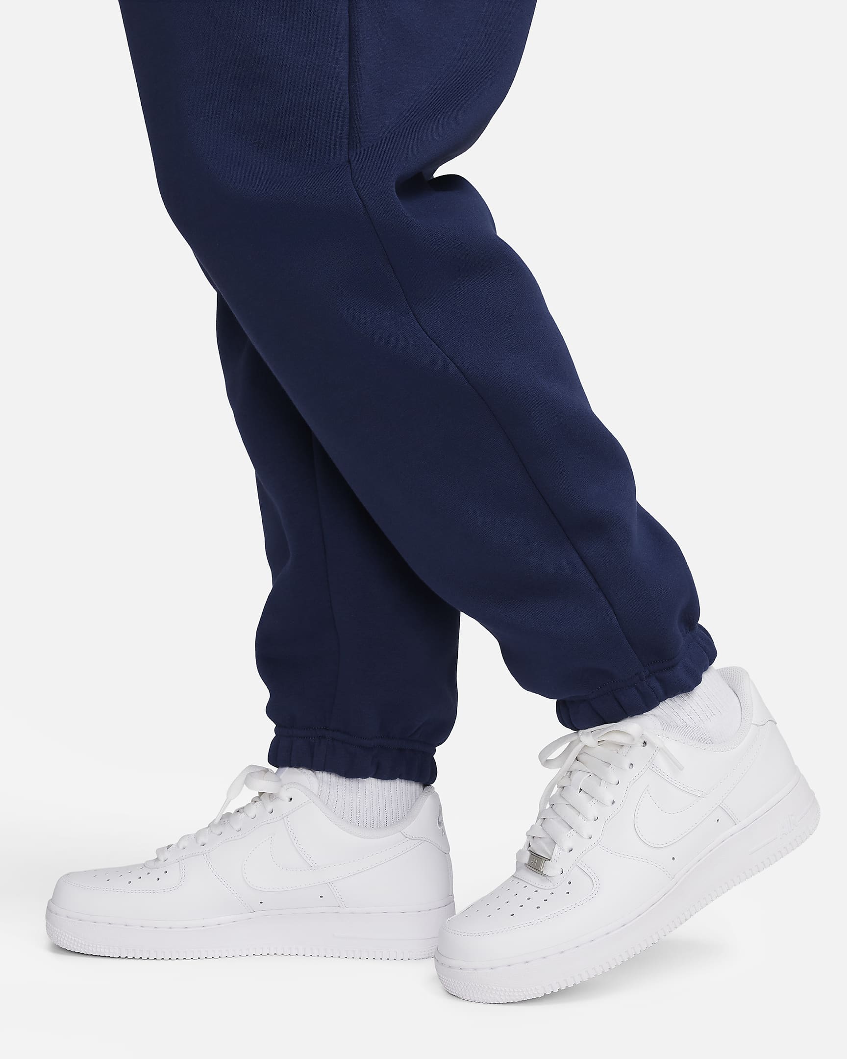 Nike Sportswear Phoenix Fleece Women's High-Waisted Oversized Sweatpants (Plus Size) - Midnight Navy/Black