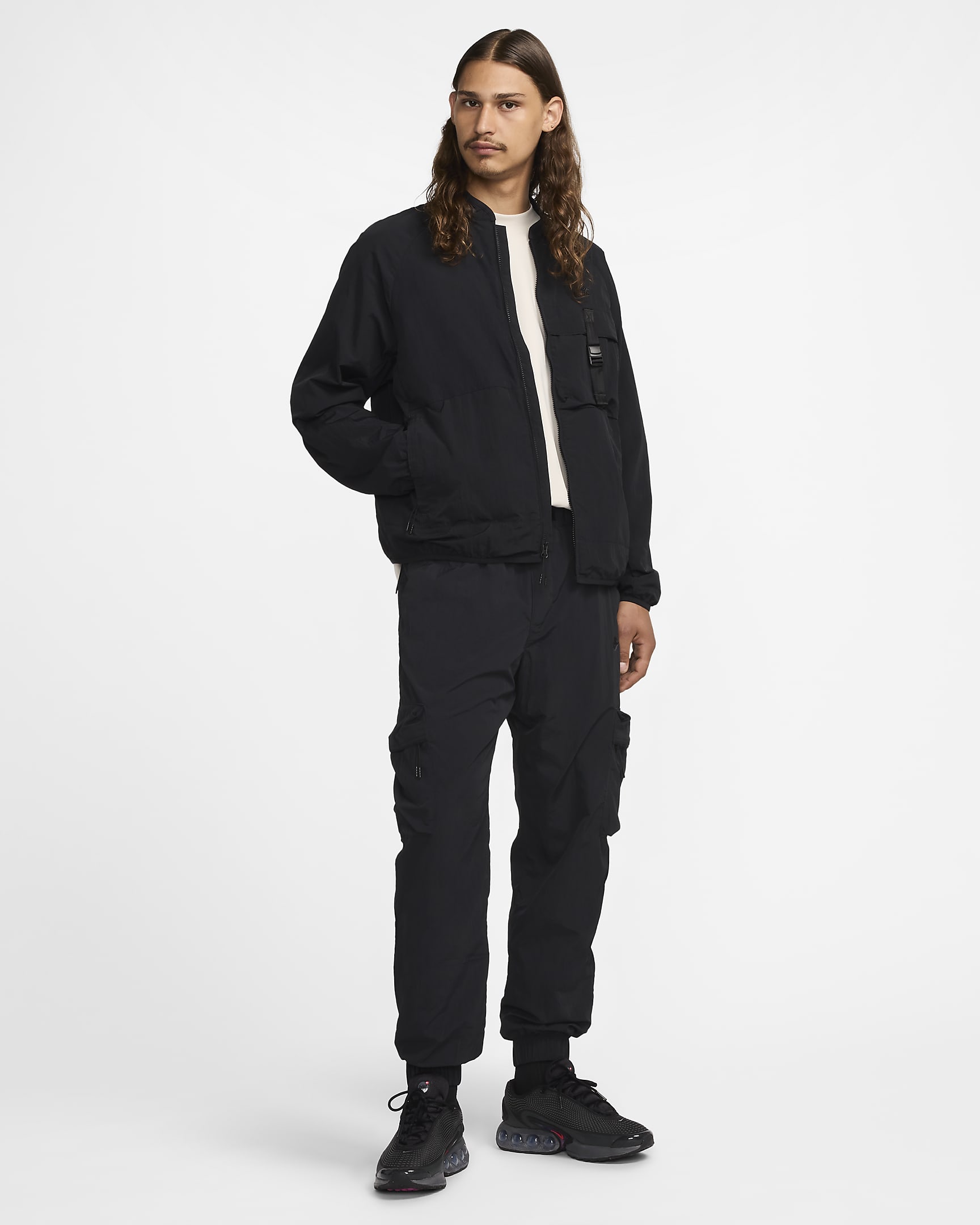 Nike Tech Men's Woven Jacket - Black/Black