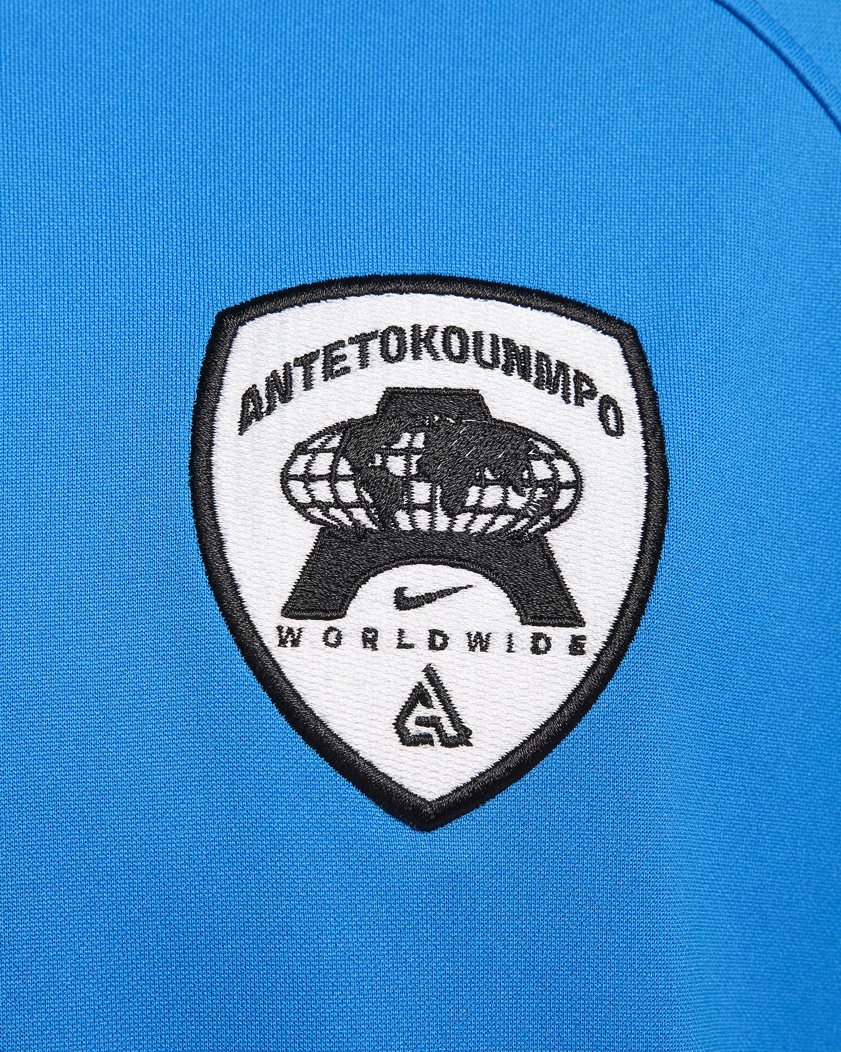 Giannis Basketball-Longsleeve mit Dri-FIT-Technologie für Herren - Photo Blue/Barely Volt/Schwarz