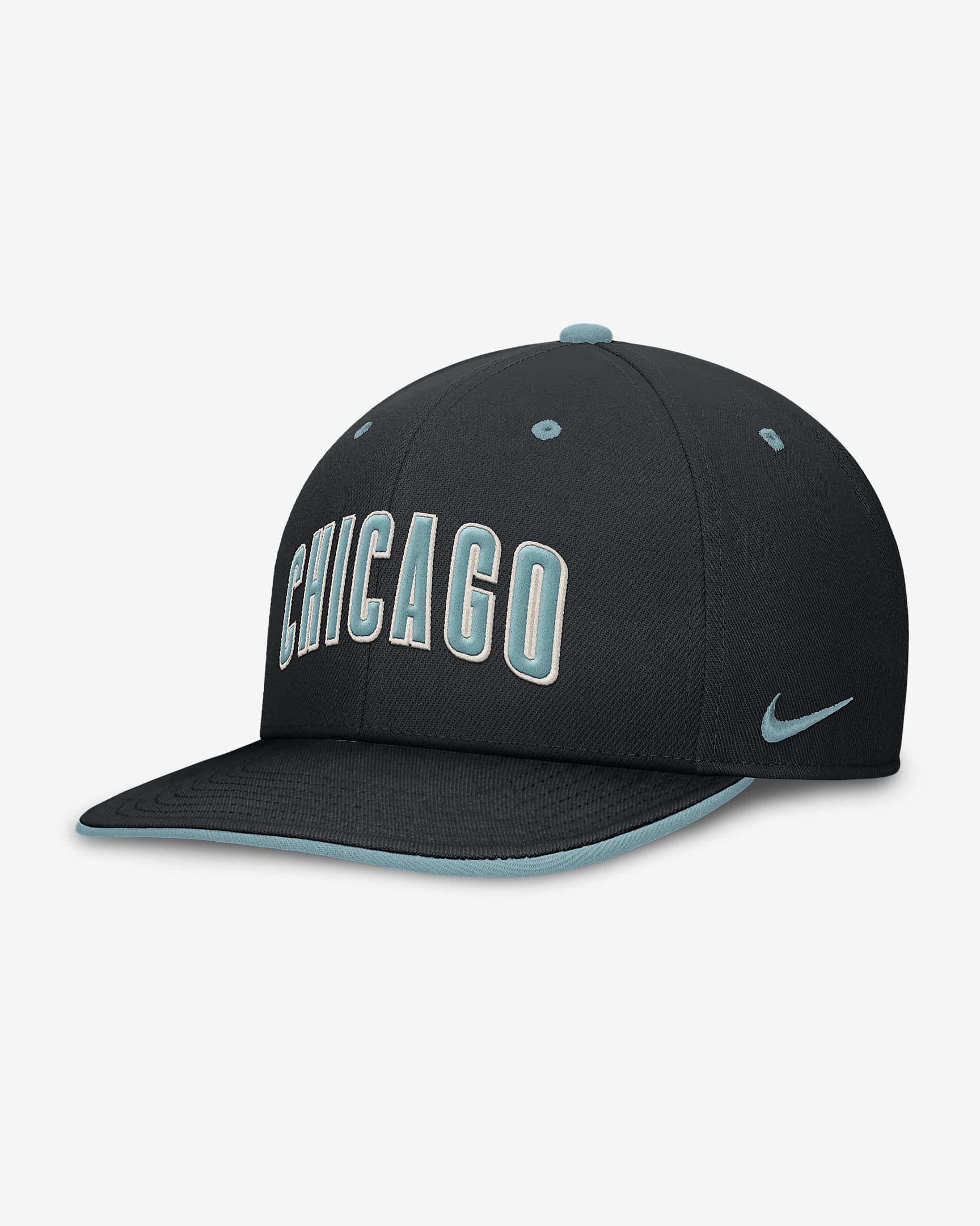 Chicago Cubs Pro Tech Script Men's Nike Dri-FIT MLB Adjustable Hat - Black