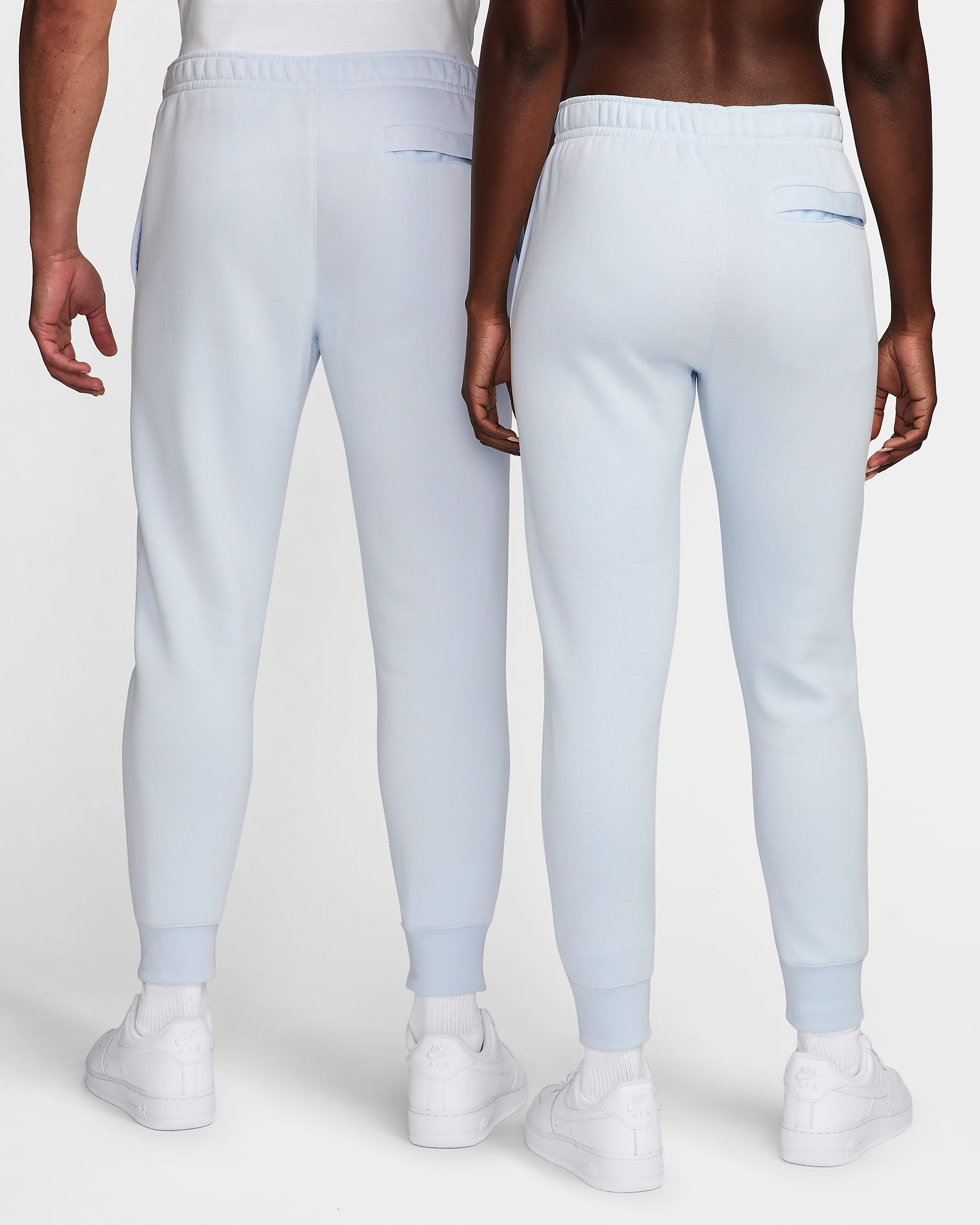 Nike Sportswear Club Fleece Joggers - Pure Platinum/Pure Platinum/White