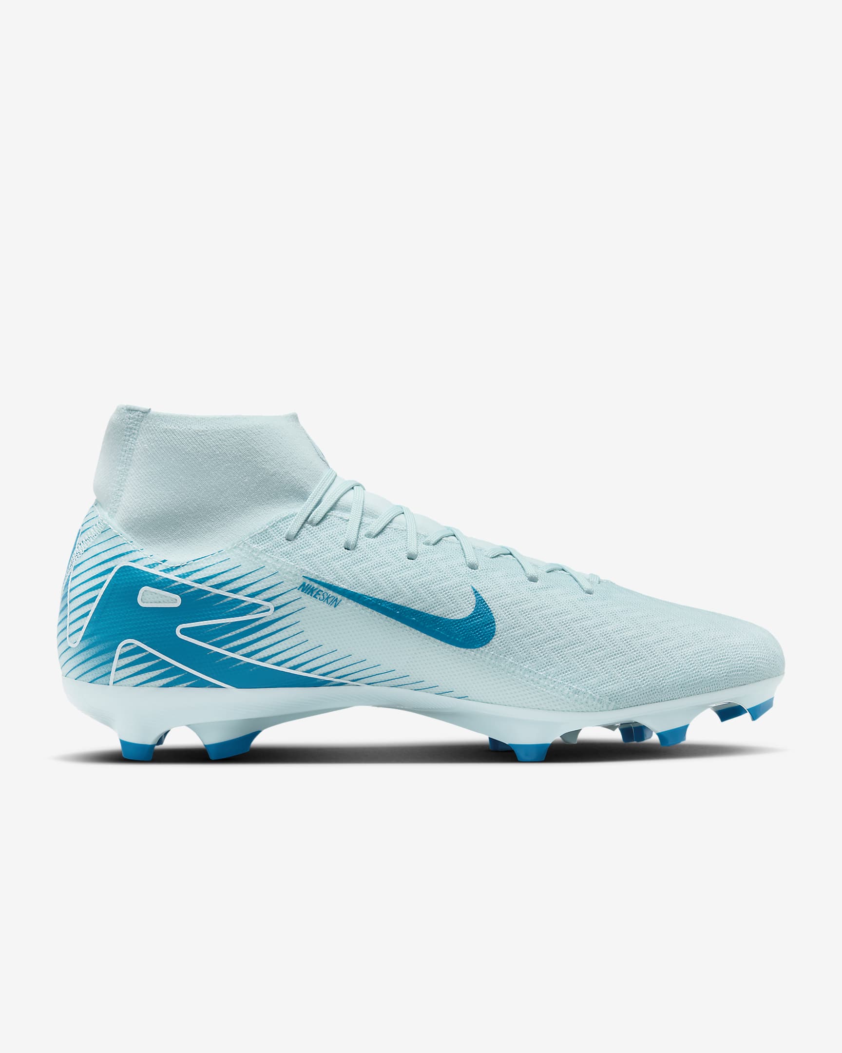 Tacos de fútbol MG de corte high Nike Mercurial Superfly 10 Academy - Azul glacial/Azul órbita