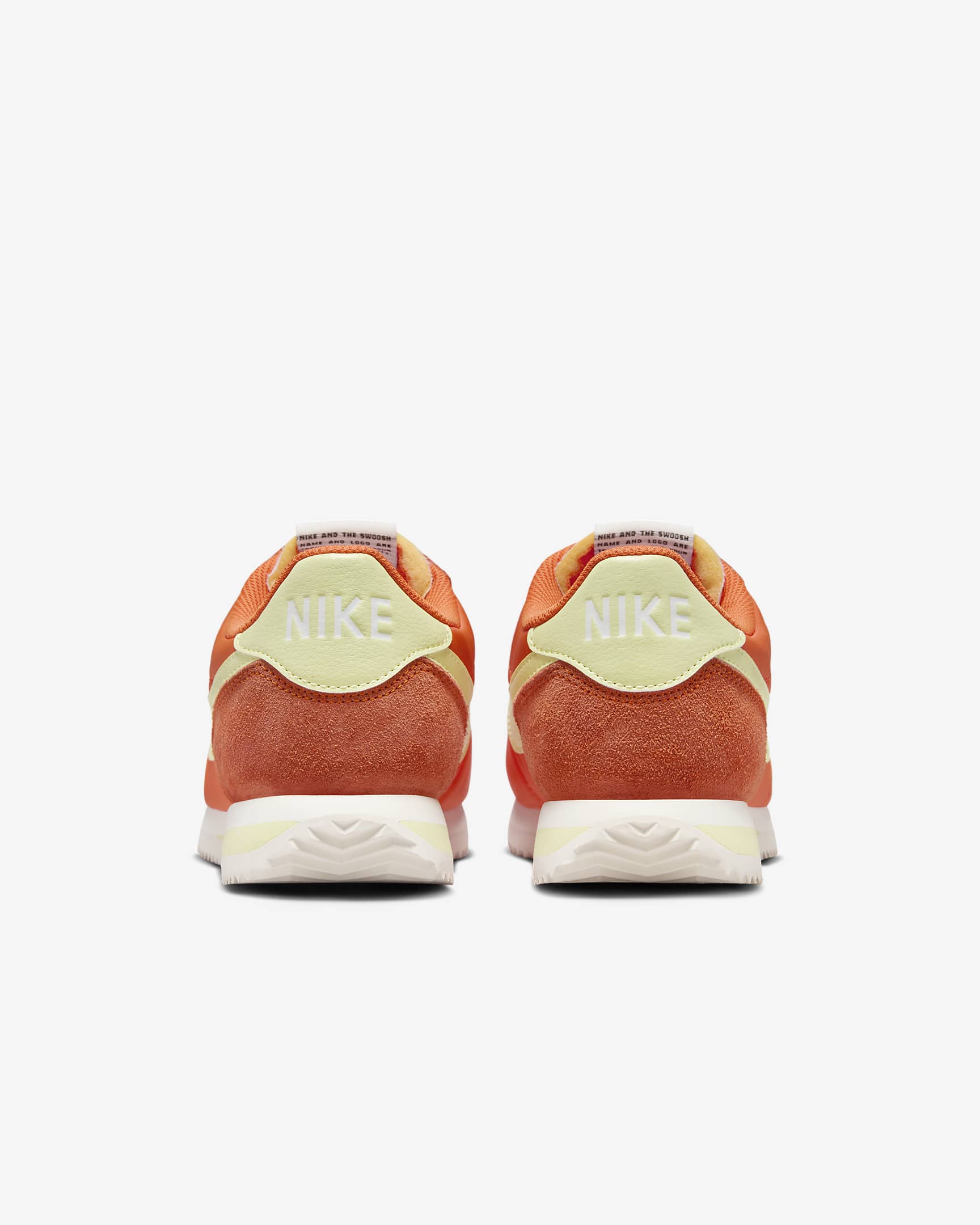 Nike Cortez Textile Women's Shoes - Safety Orange/Sail/Team Orange/Life Lime