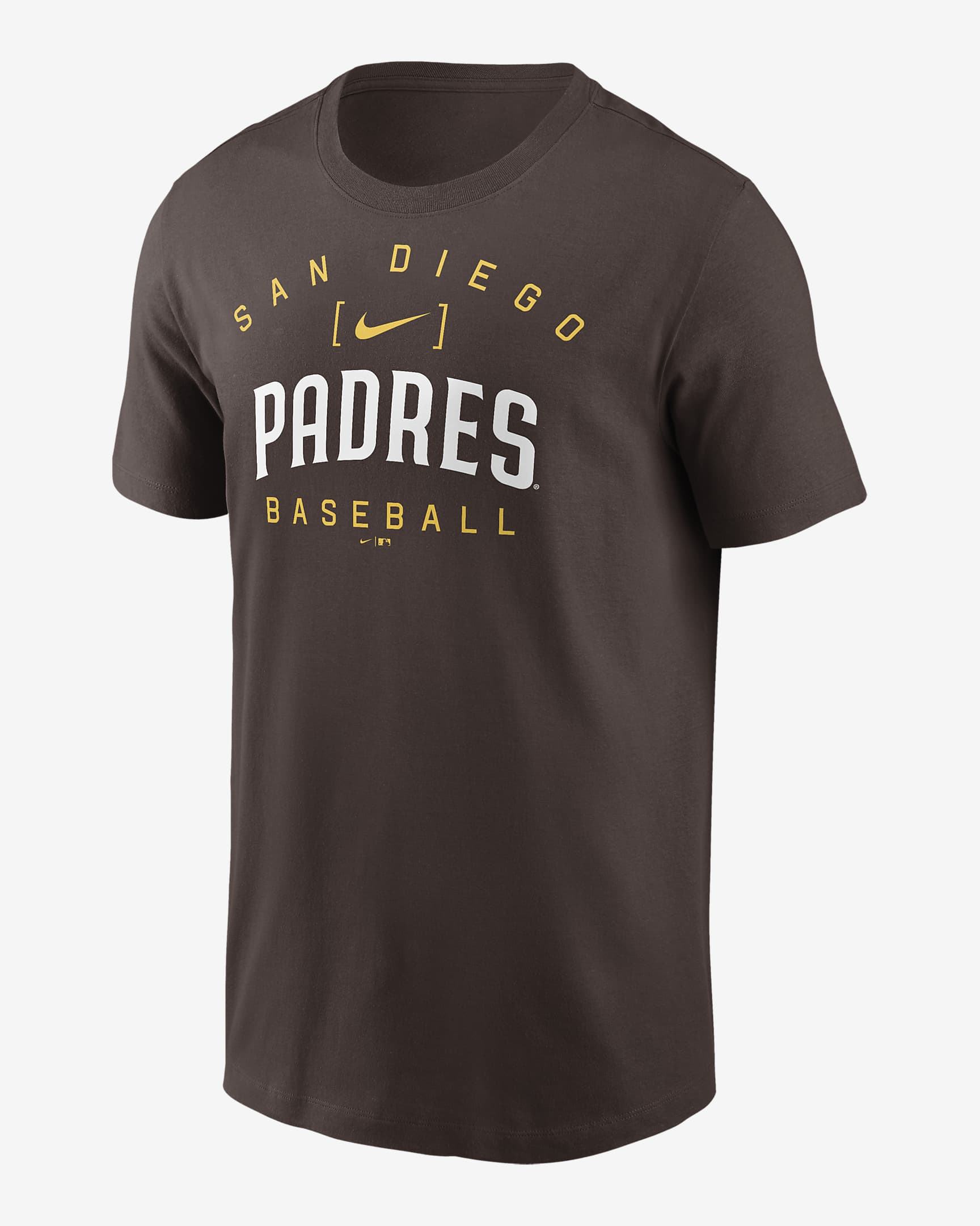 San Diego Padres Home Team Athletic Arch Men's Nike MLB T-Shirt - Brown