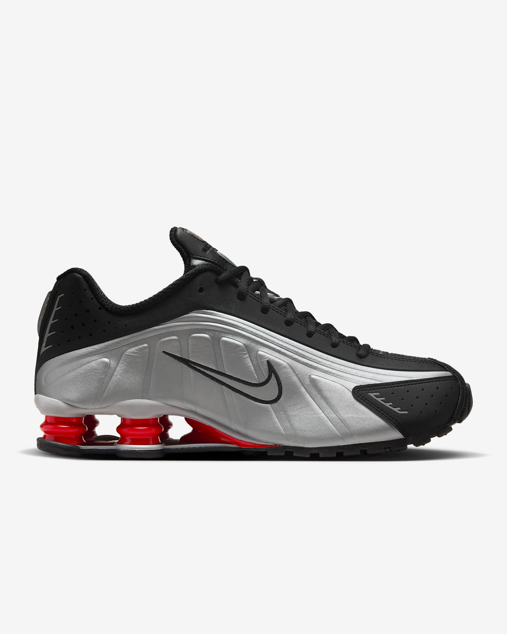 Nike Shox R4 Shoes - Black/Max Orange/Metallic Silver