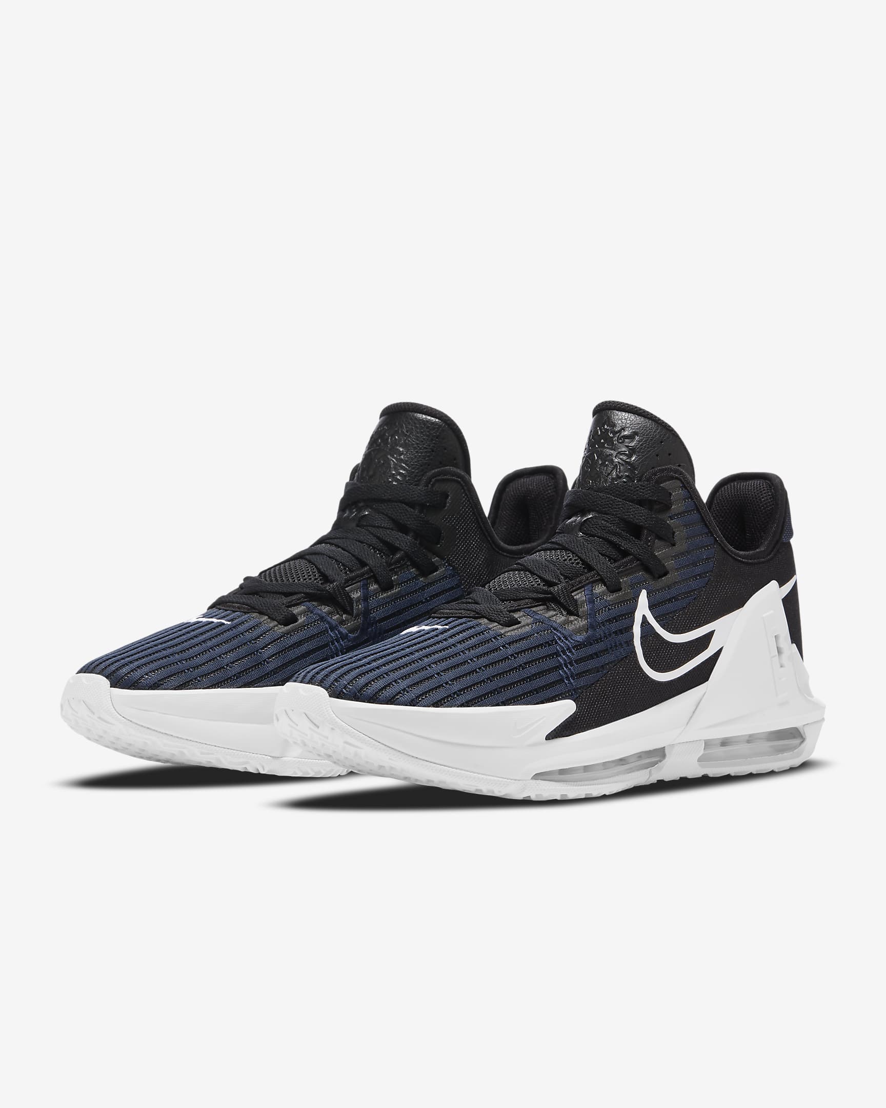 LeBron Witness 6 EP Basketball Shoes - Black/Dark Obsidian/White