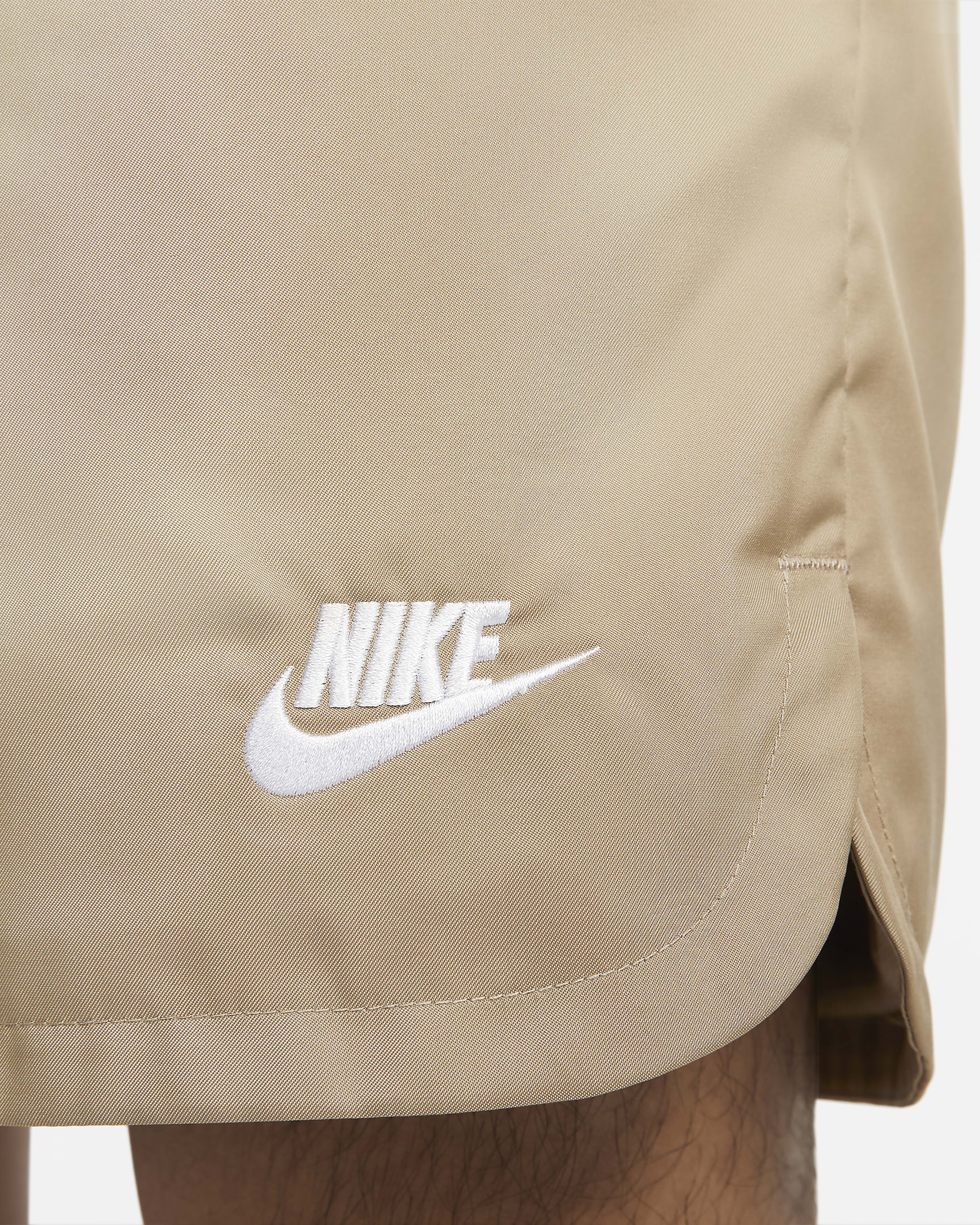 Nike Sportswear Sport Essentials Men's Woven Lined Flow Shorts - Khaki/White