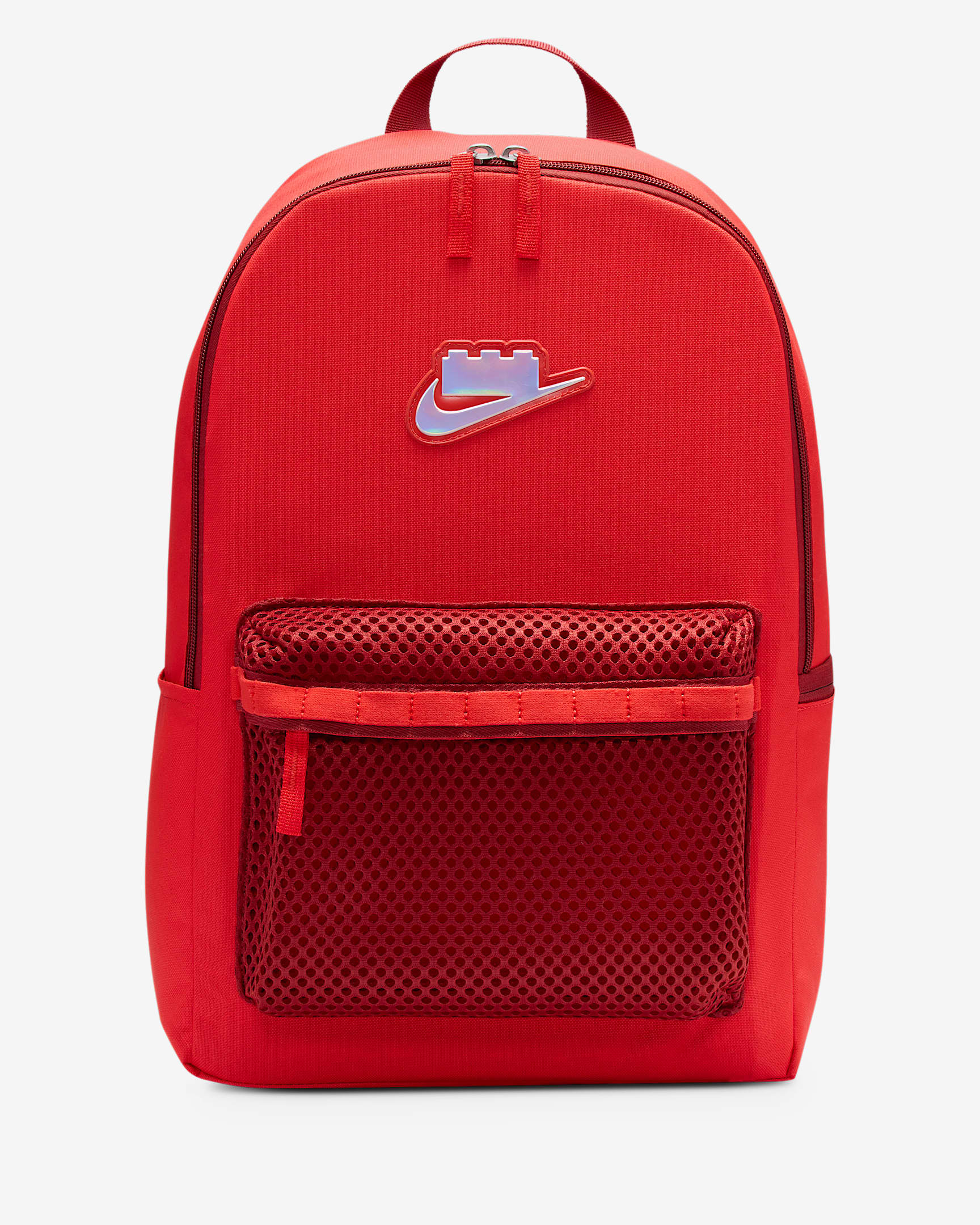 Batoh Nike x LEGO® Collection Heritage (25 l) - Rush Red/Dark Cayenne/Metallic Silver