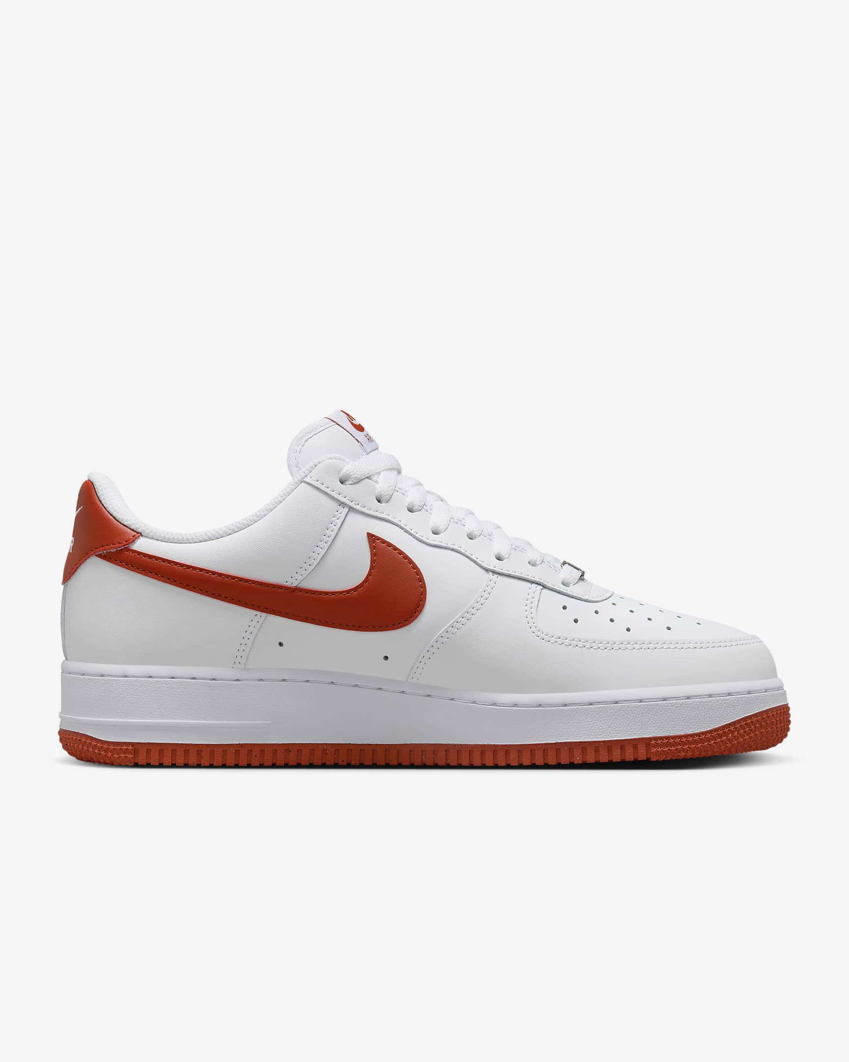 Calzado para hombre Nike Air Force 1 '07 - Blanco/Blanco/Rojo dragón