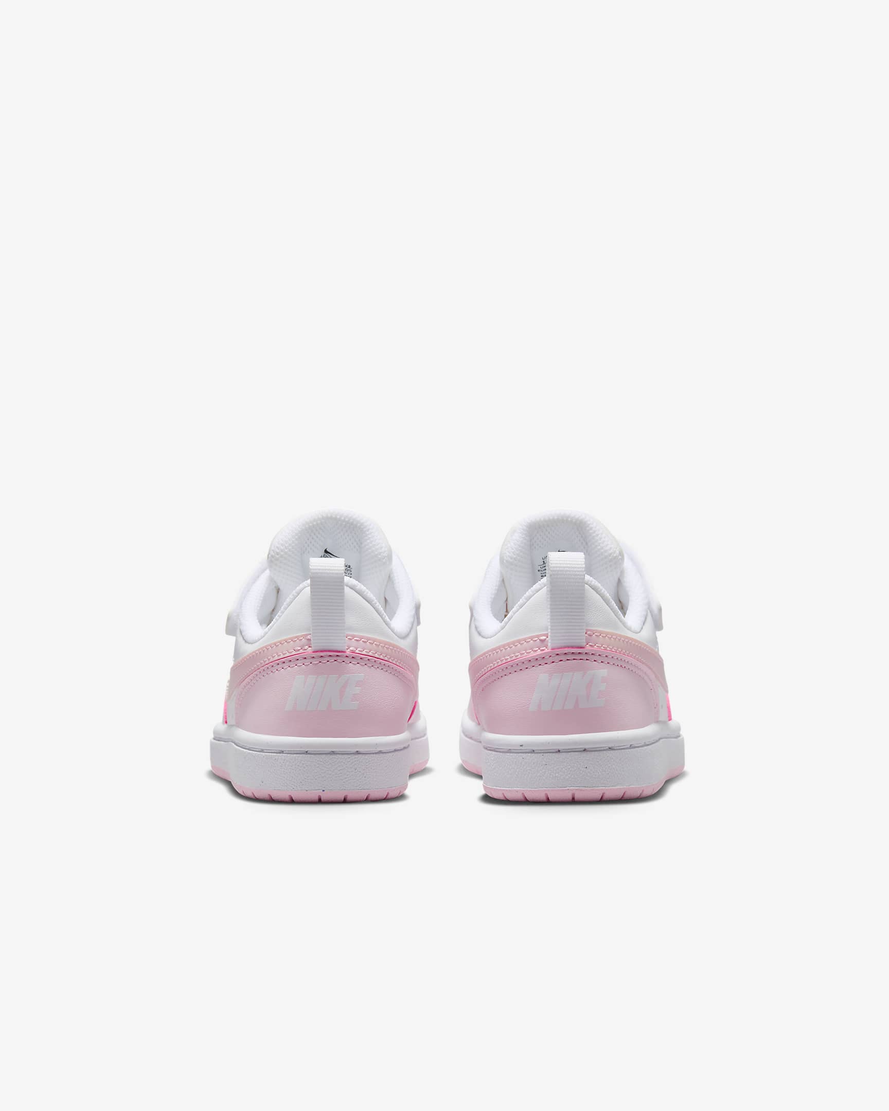 Nike Court Borough Low Recraft Younger Kids' Shoes - White/Pink Foam