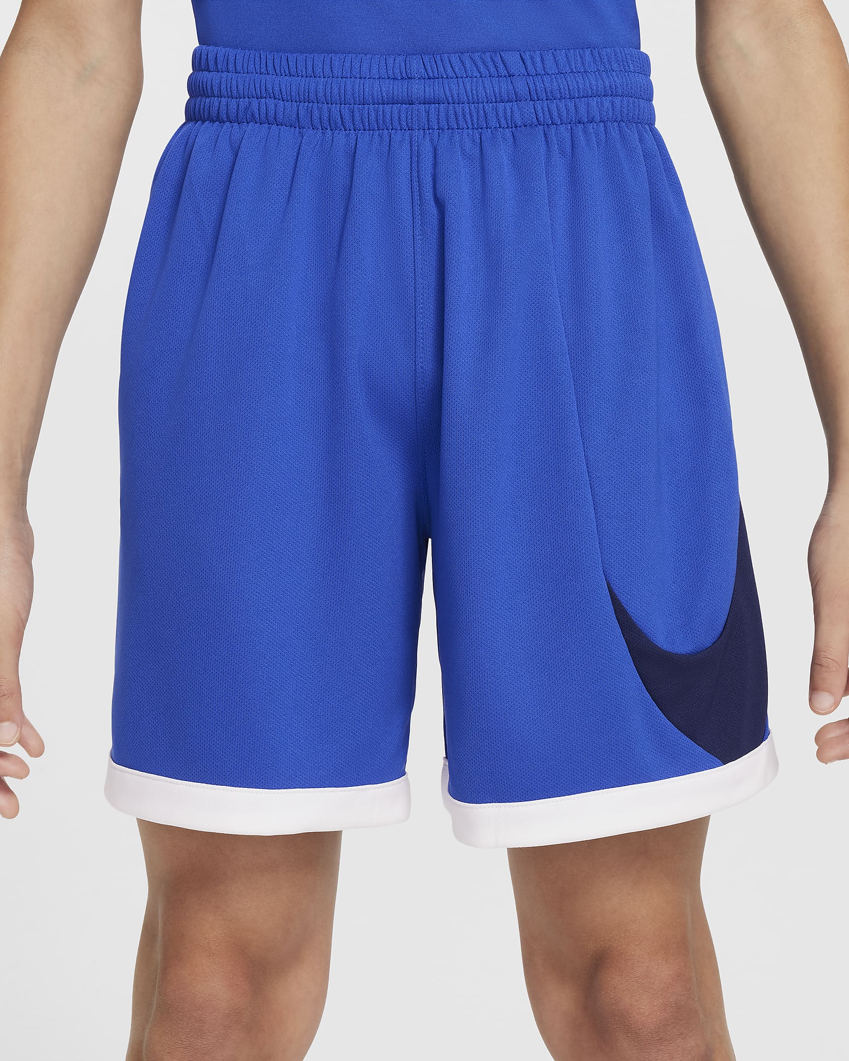 Nike Multi+ Older Kids' Dri-FIT Training Shorts - Game Royal/Midnight Navy/White