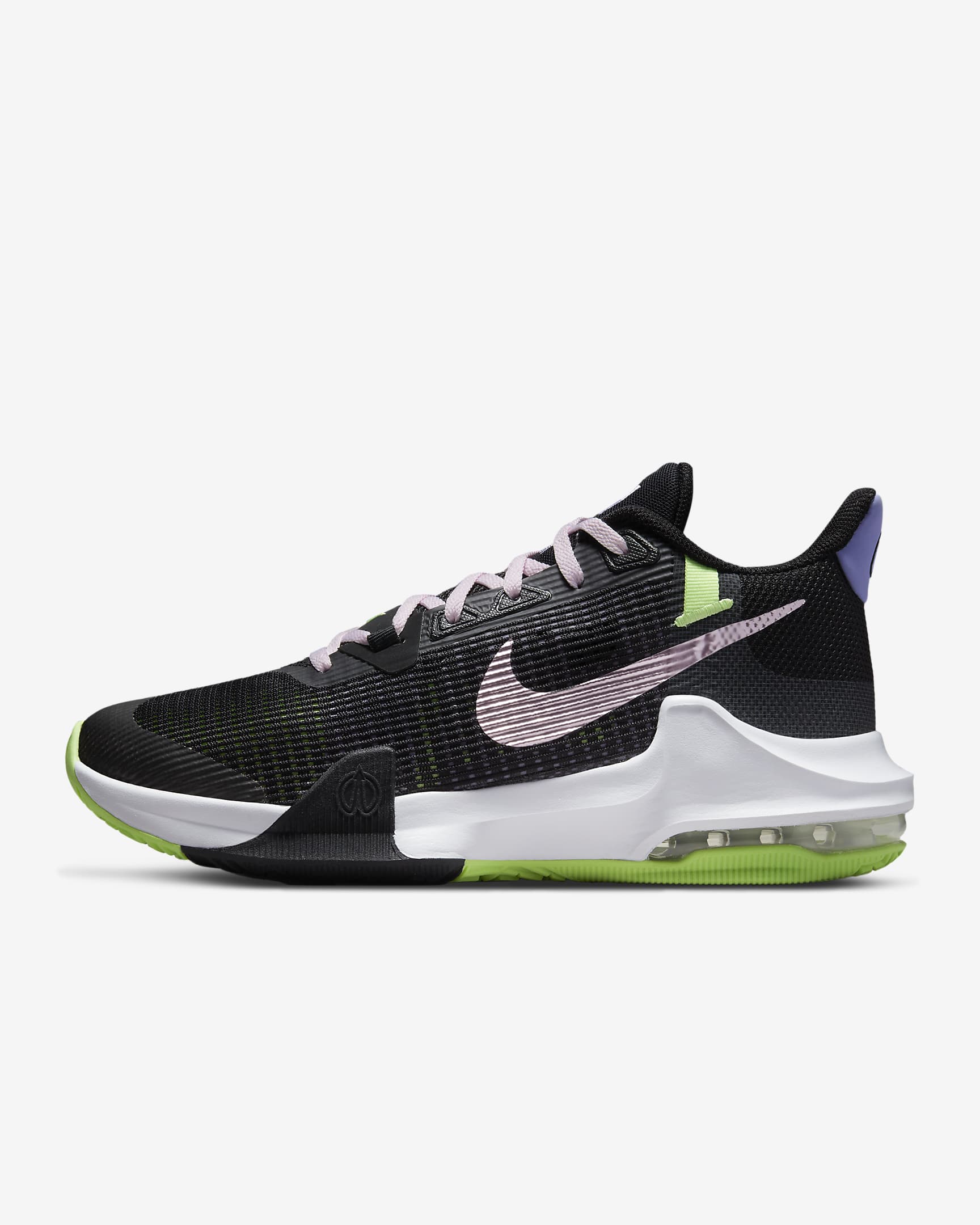 Nike Impact 3 Basketballschuh - Schwarz/Ghost Green/Purple Pulse/Pink Foam