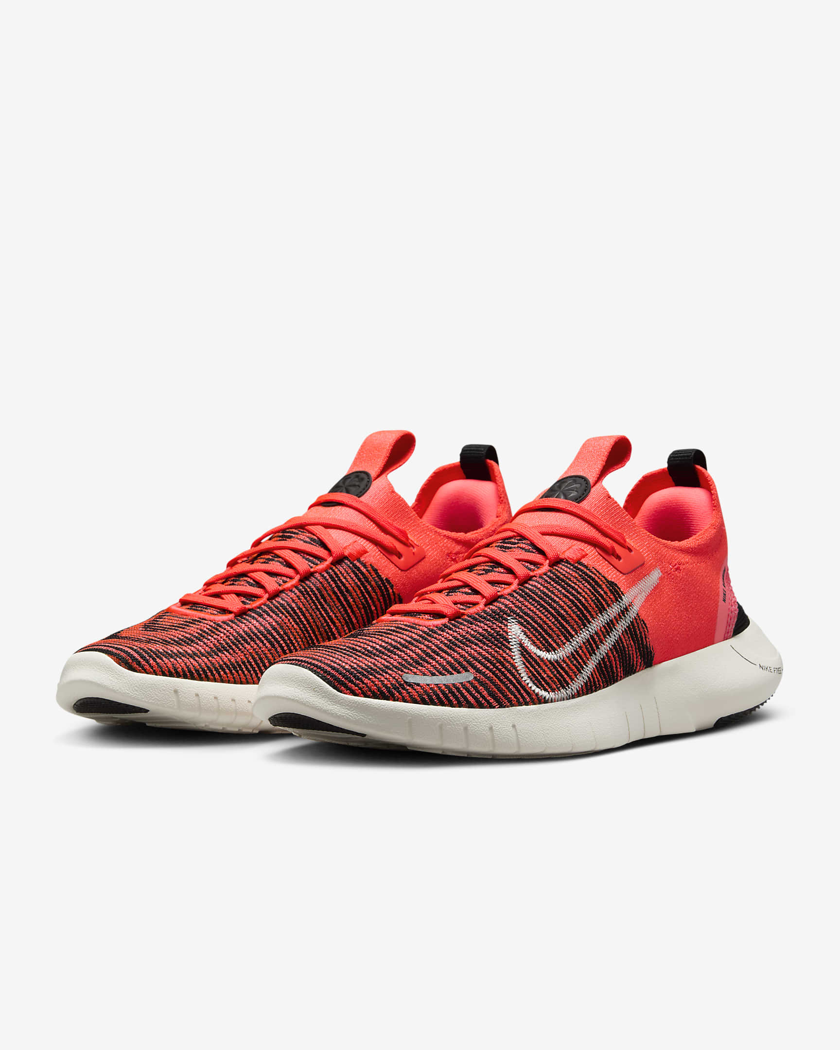 Nike Free RN NN Women's Road Running Shoes - Aster Pink/Hot Punch/Light Iron Ore/Black