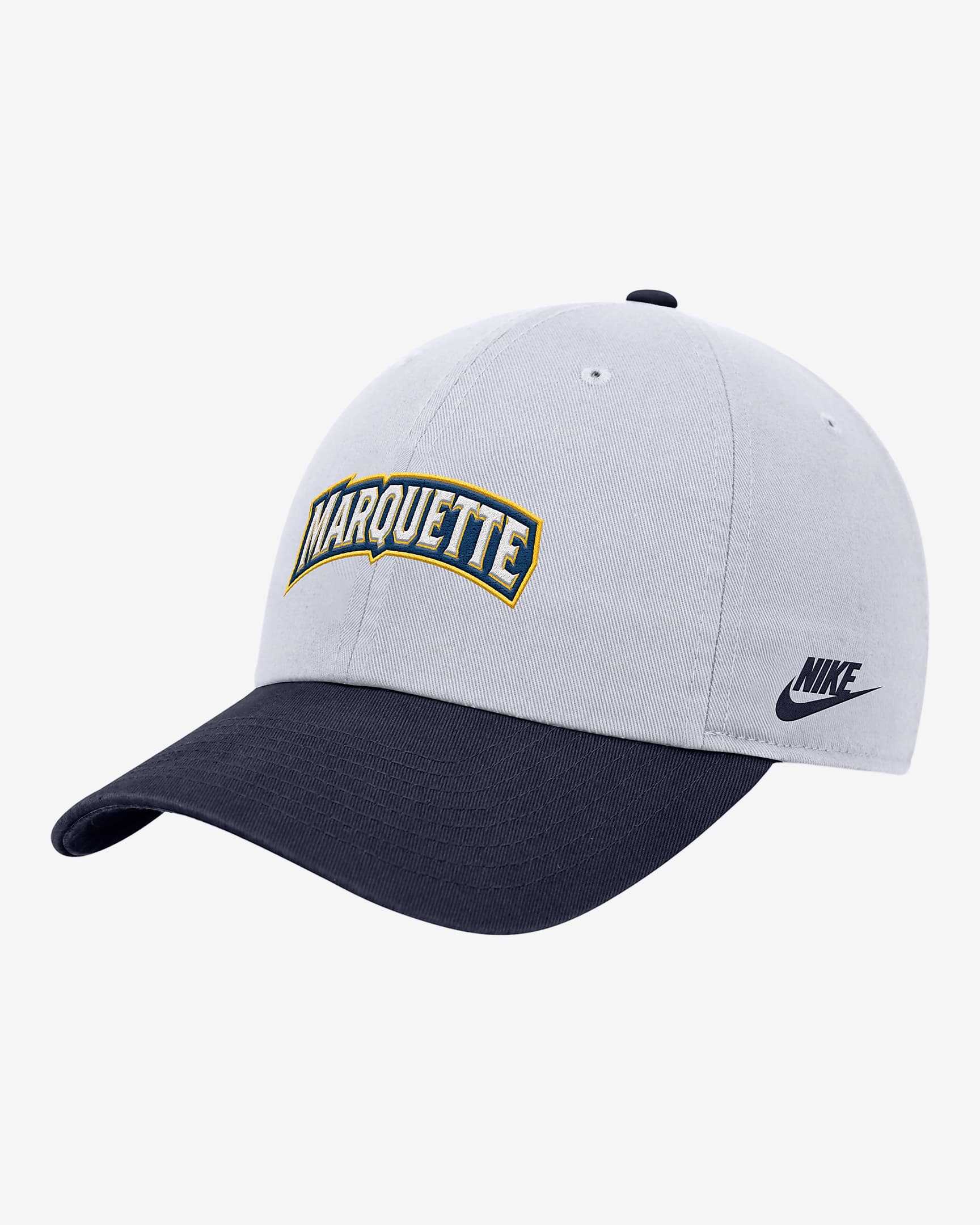 Gorra universitaria Nike Campus Marquette - Blanco