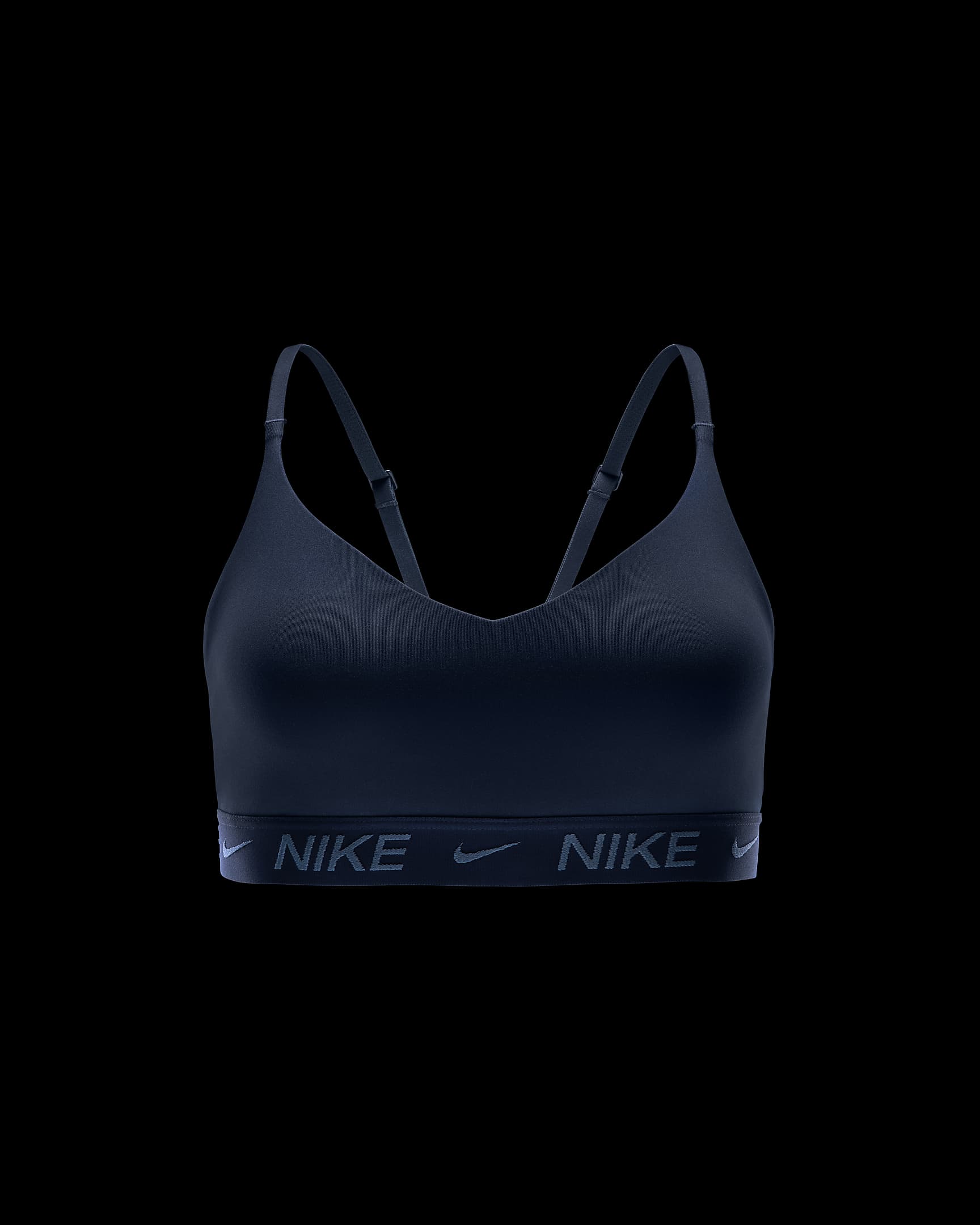 Brassière de sport réglable rembourrée à maintien léger Nike Indy pour femme - Armory Navy