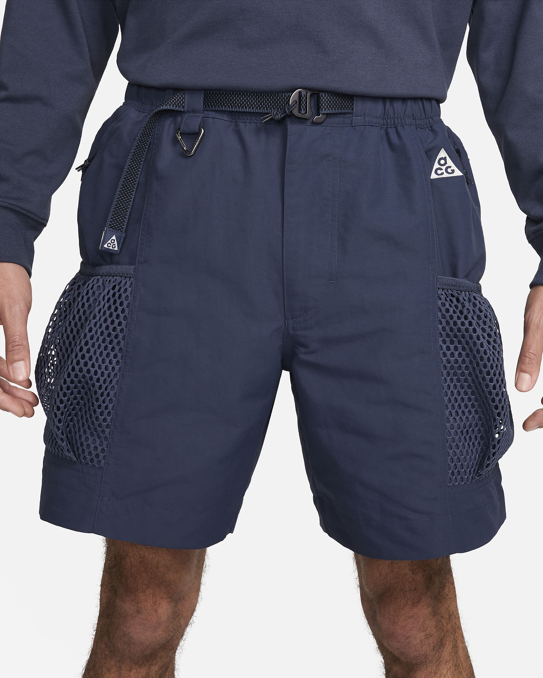 Shorts cargo con estampado para hombre Nike ACG "Snowgrass" - Trueno azul/Blanco cumbre