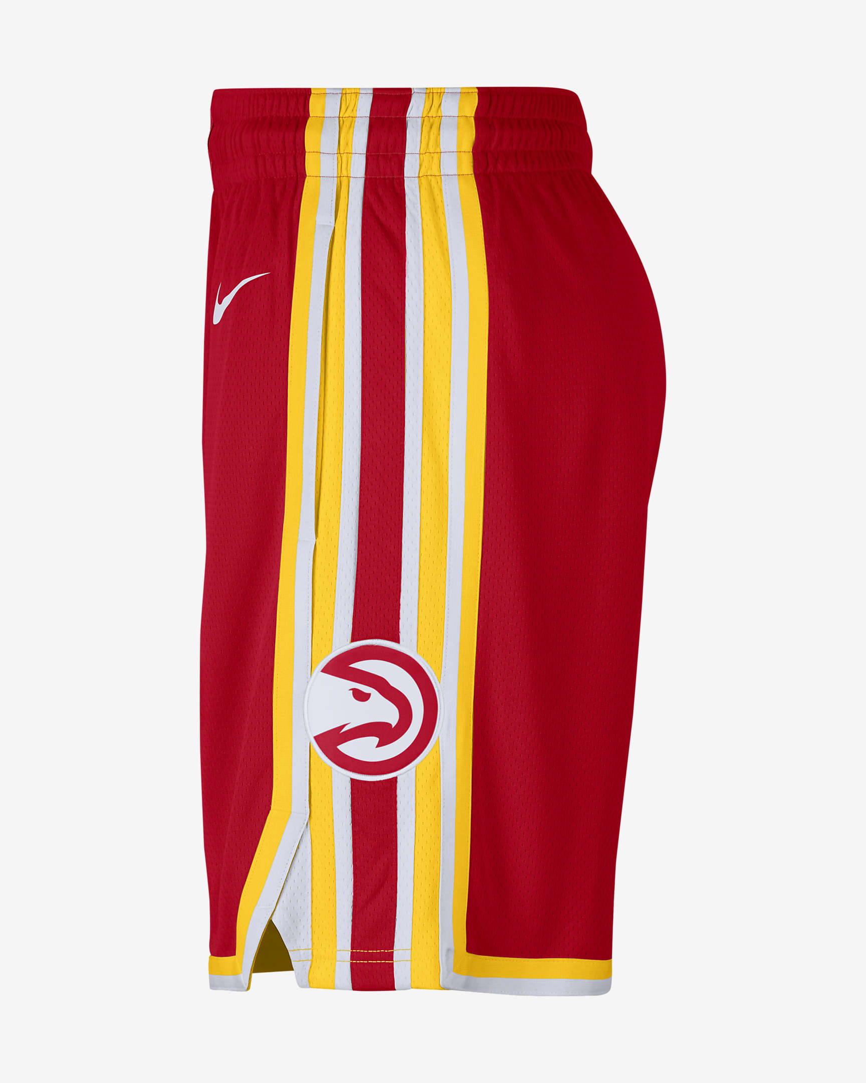 Nike NBA Swingman-shorts Hawks Icon Edition 2020 för män - University Red/Amarillo/Vit/Vit