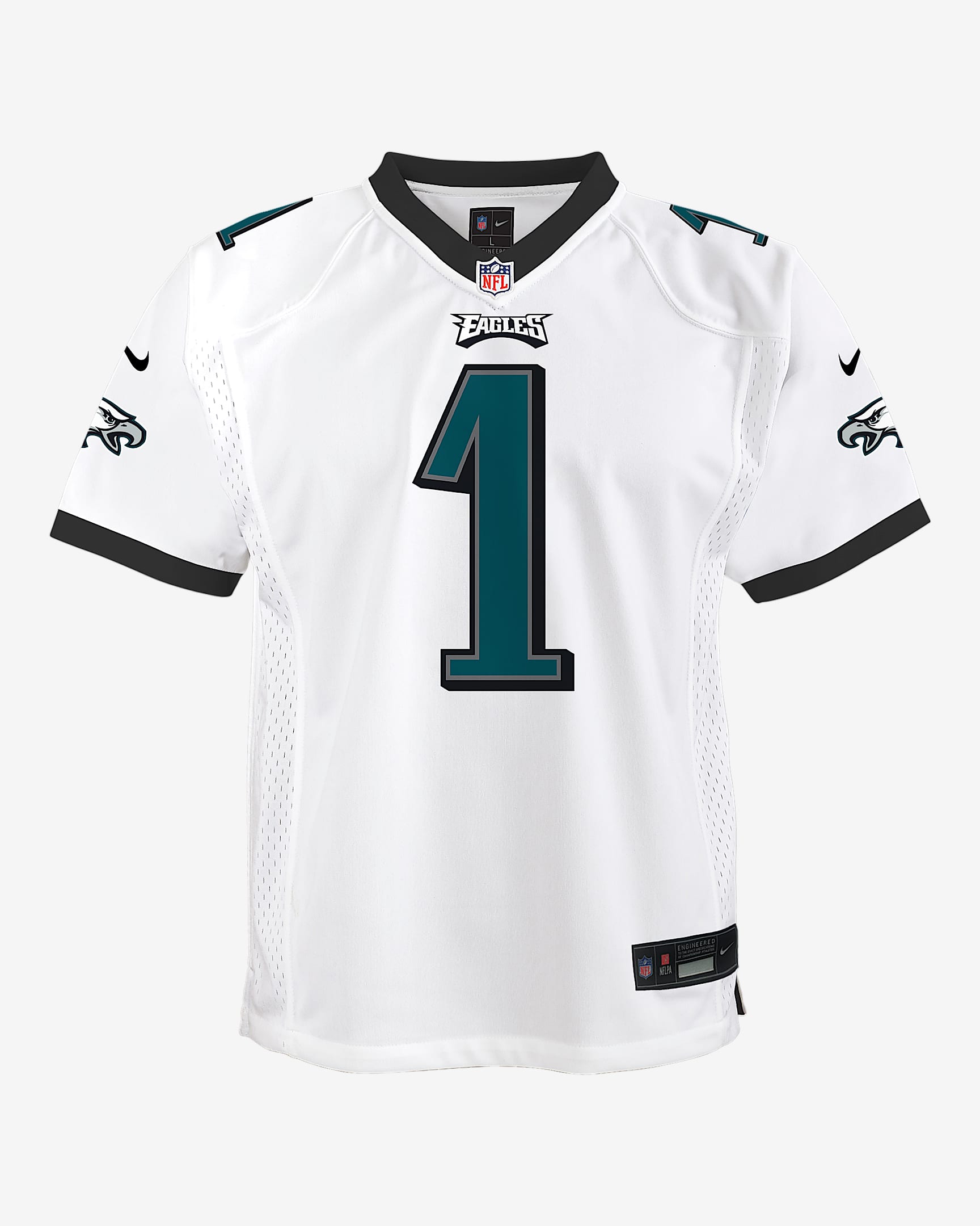 Jalen Hurts Philadelphia Eagles Big Kids' Nike Dri-FIT NFL Football Jersey - White