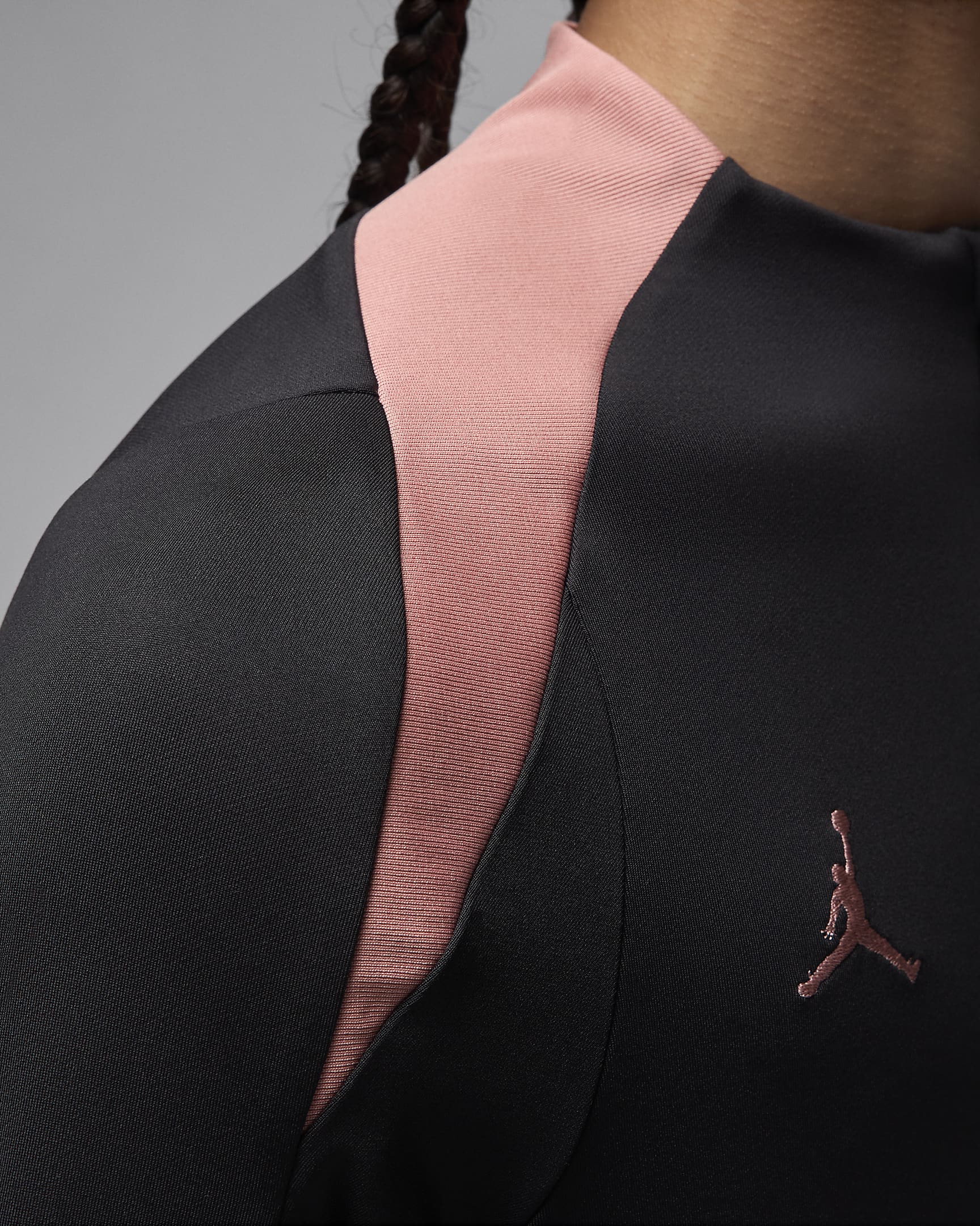 Męska treningowa koszulka piłkarska Jordan Dri-FIT Paris Saint-Germain Strike (wersja trzecia) - Czerń/Rust Pink/Rust Pink