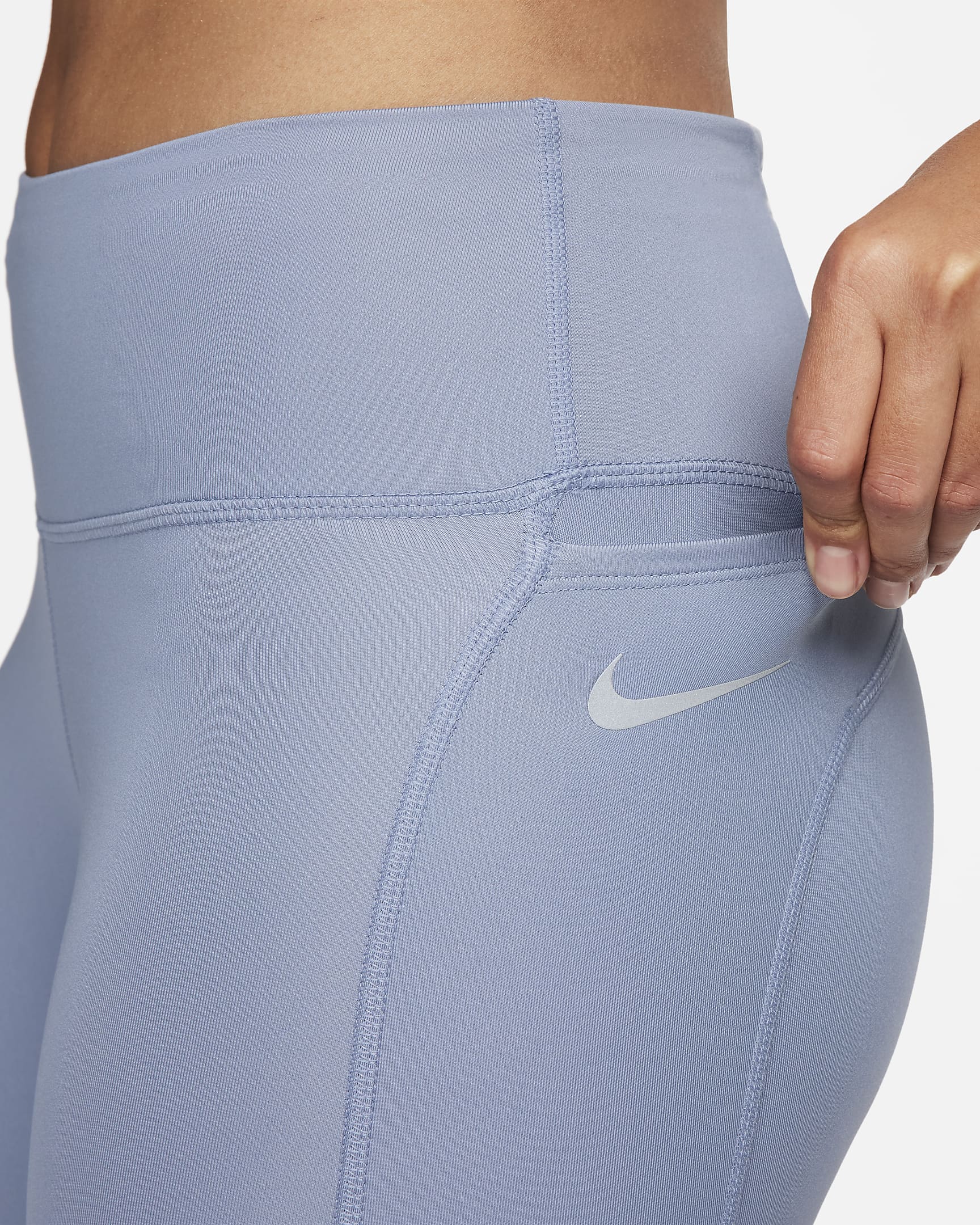 Leggings Donna Con Pizzo Leggings Donna Tagliati Con Pizzo - Vita - Foto 7