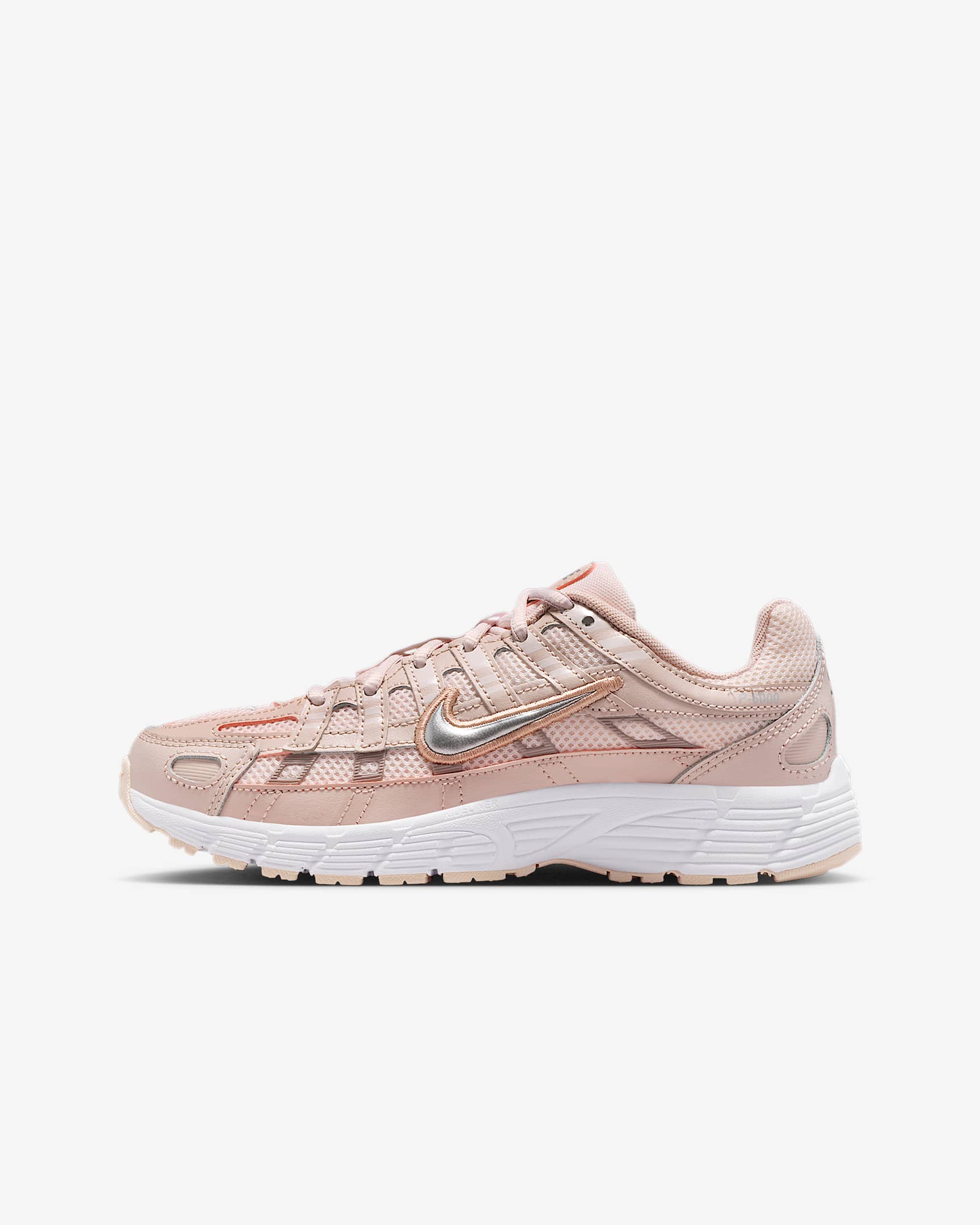 Nike P-6000 Big Kids' Shoes - Silt Red/Light Soft Pink/Particle Pink/Metallic Silver