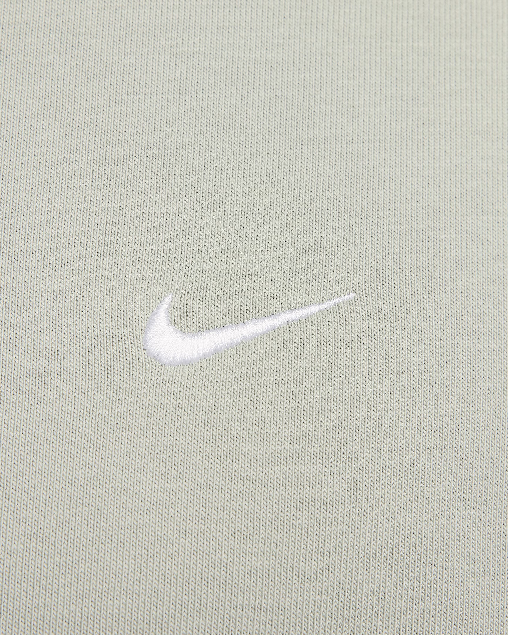 Nike Solo Swoosh Fleece-Rundhalsshirt für Herren - Jade Horizon/Weiß