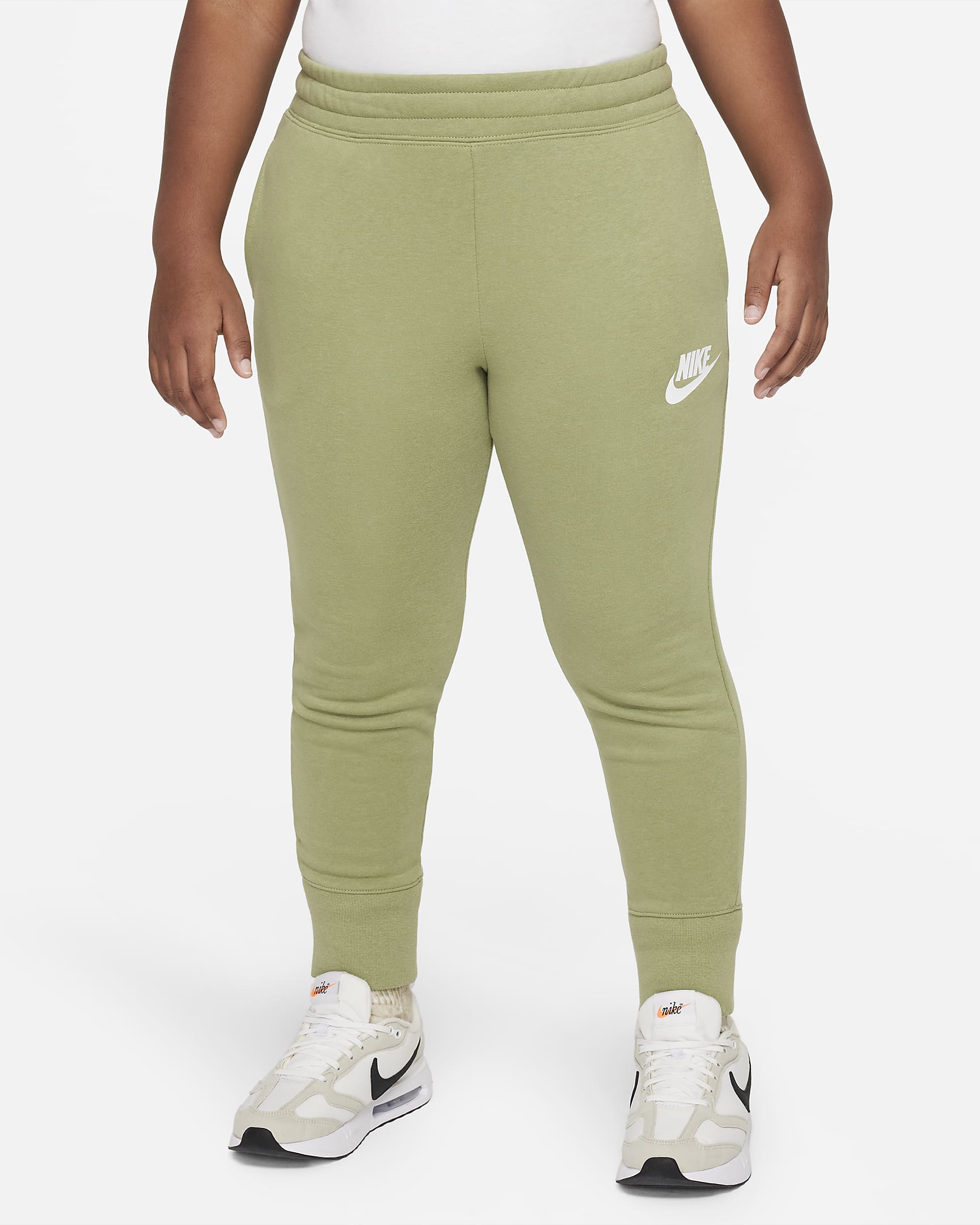 Nike Sportswear Club Big Kids' (Girls') French Terry Fitted Pants ...