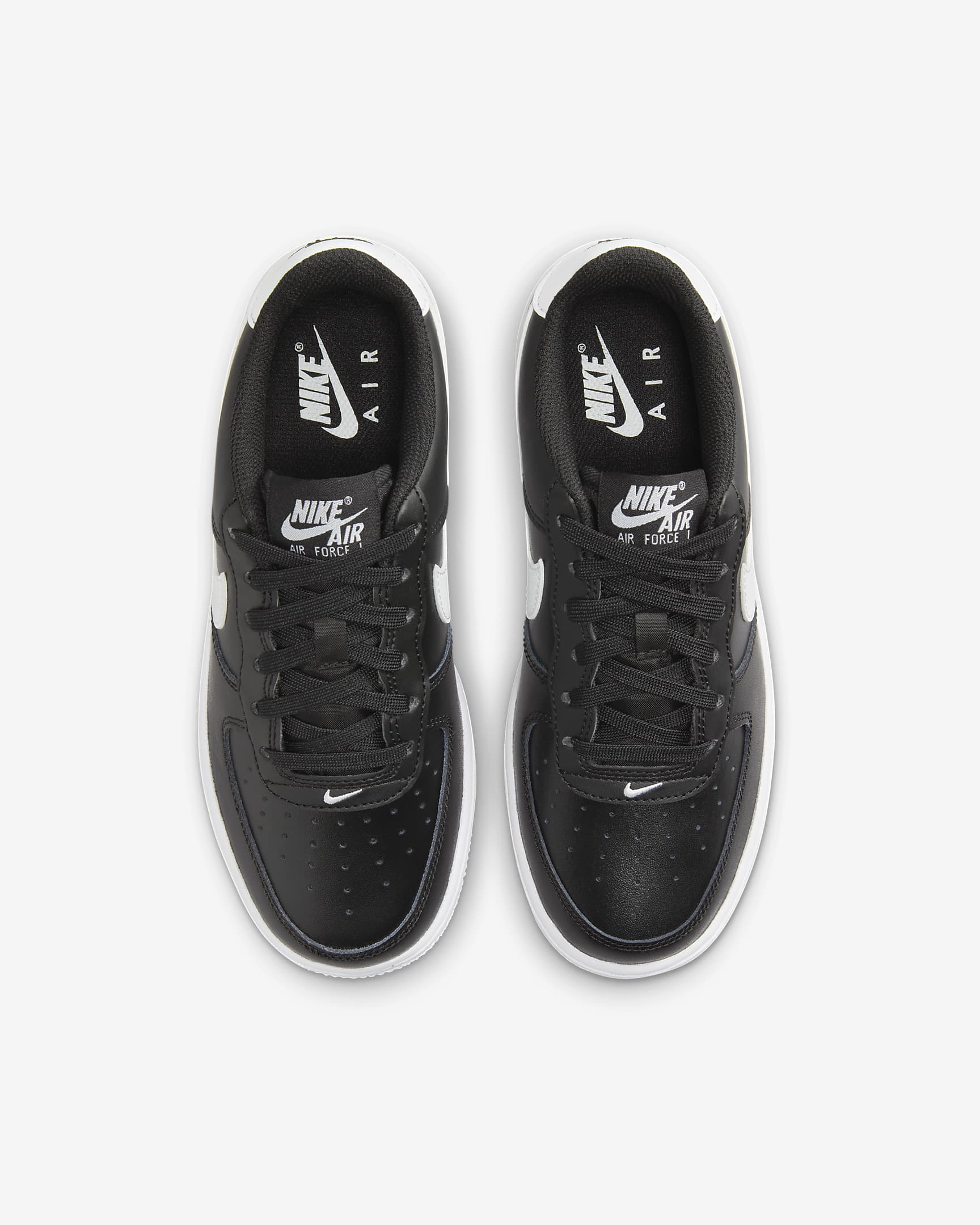 Tenis para niños grandes Nike Air Force 1 - Negro/Blanco