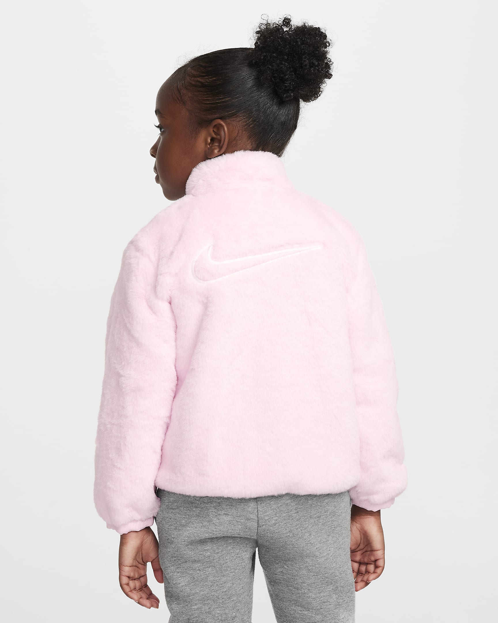 Nike Kunstfelljacke für Kleinkinder - Pink Foam