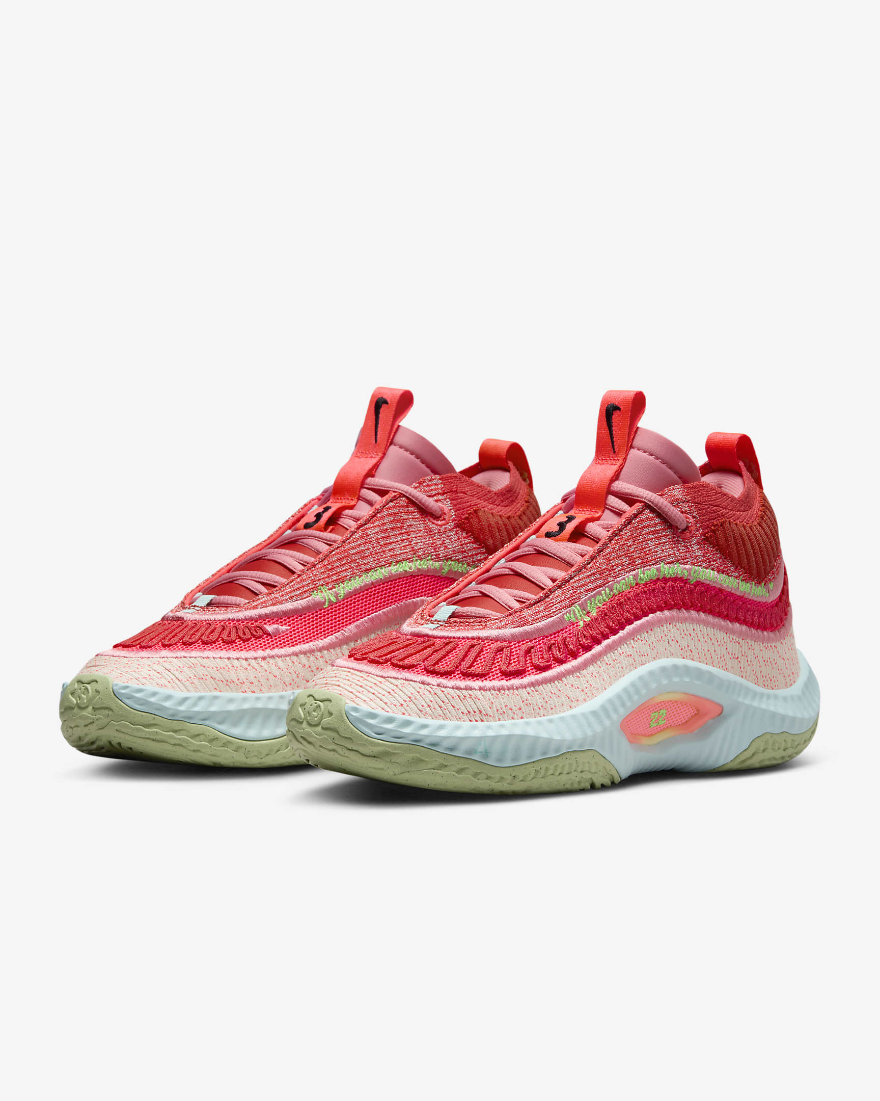 Cosmic Unity 3 "A'ja Wilson" Women's Basketball Shoes - Hot Punch/Track Red/Coral Chalk/Black