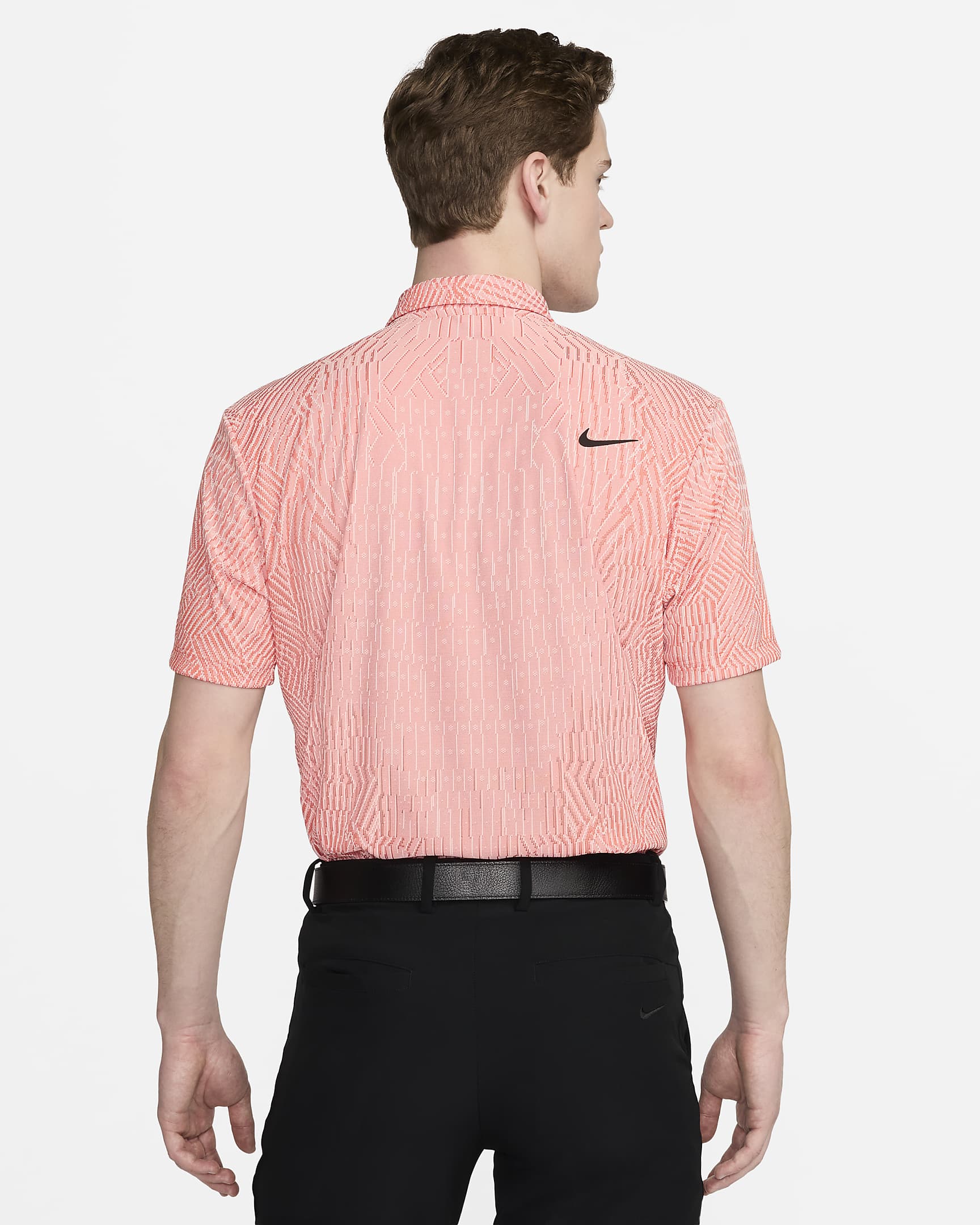 Nike Tour Men's Dri-FIT ADV Golf Polo - Guava Ice/Madder Root/Black