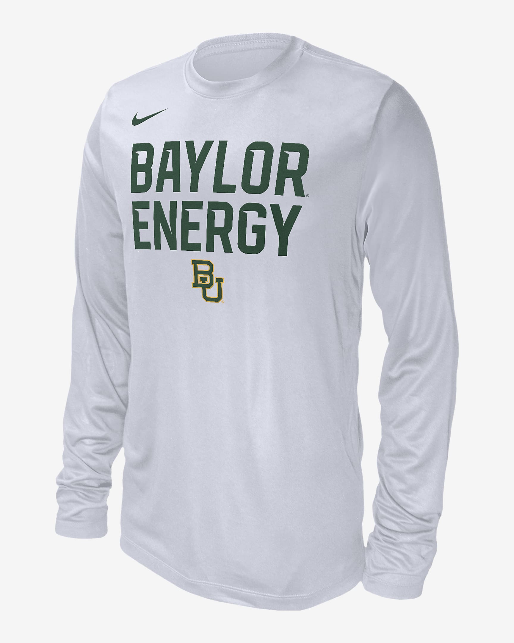 Baylor Men's Nike College Long-Sleeve T-Shirt - White