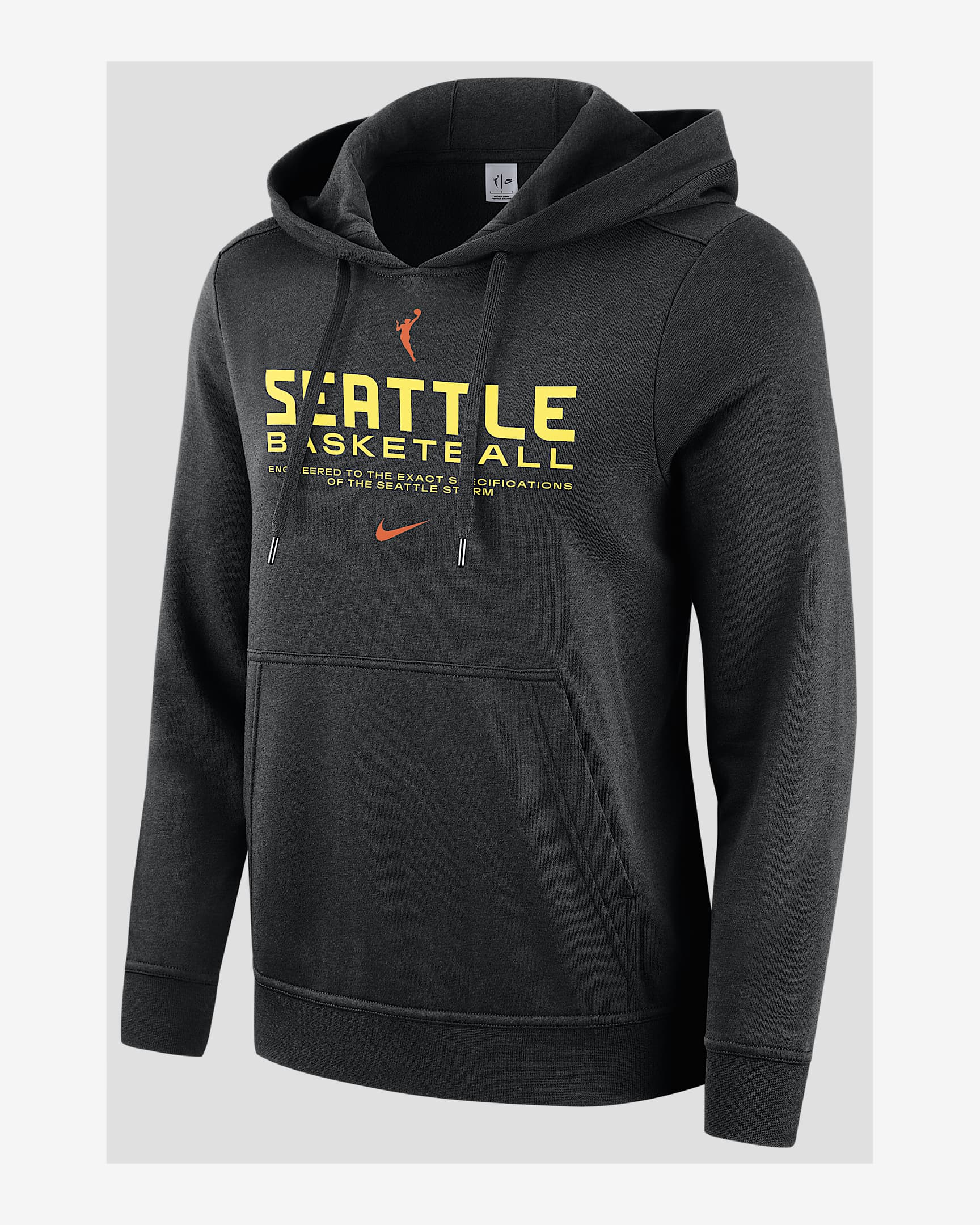 Seattle Storm Club Women's Nike WNBA Pullover Hoodie - Black