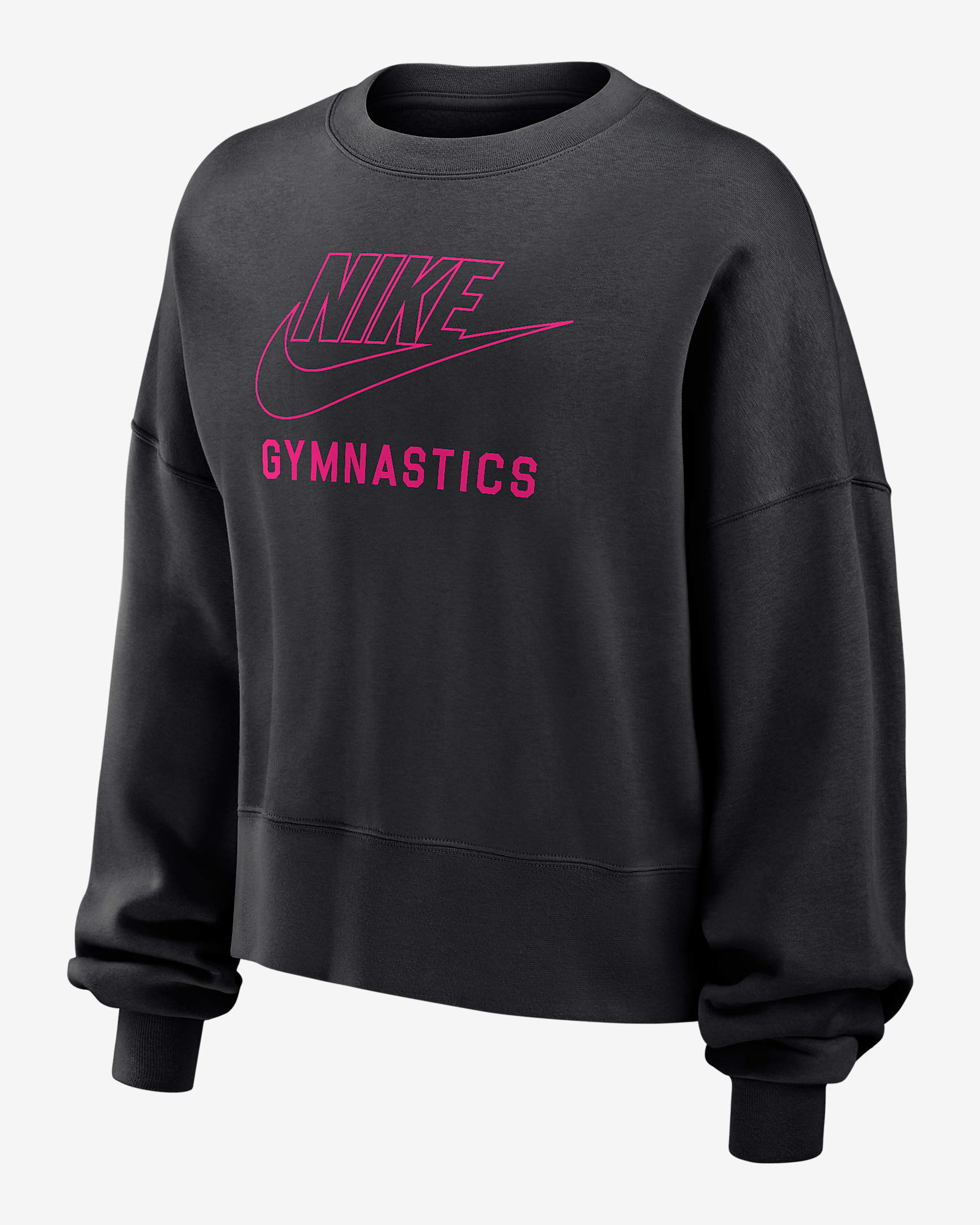 Nike Phoenix Fleece Women's Gymnastics Crew-Neck Sweatshirt - Black