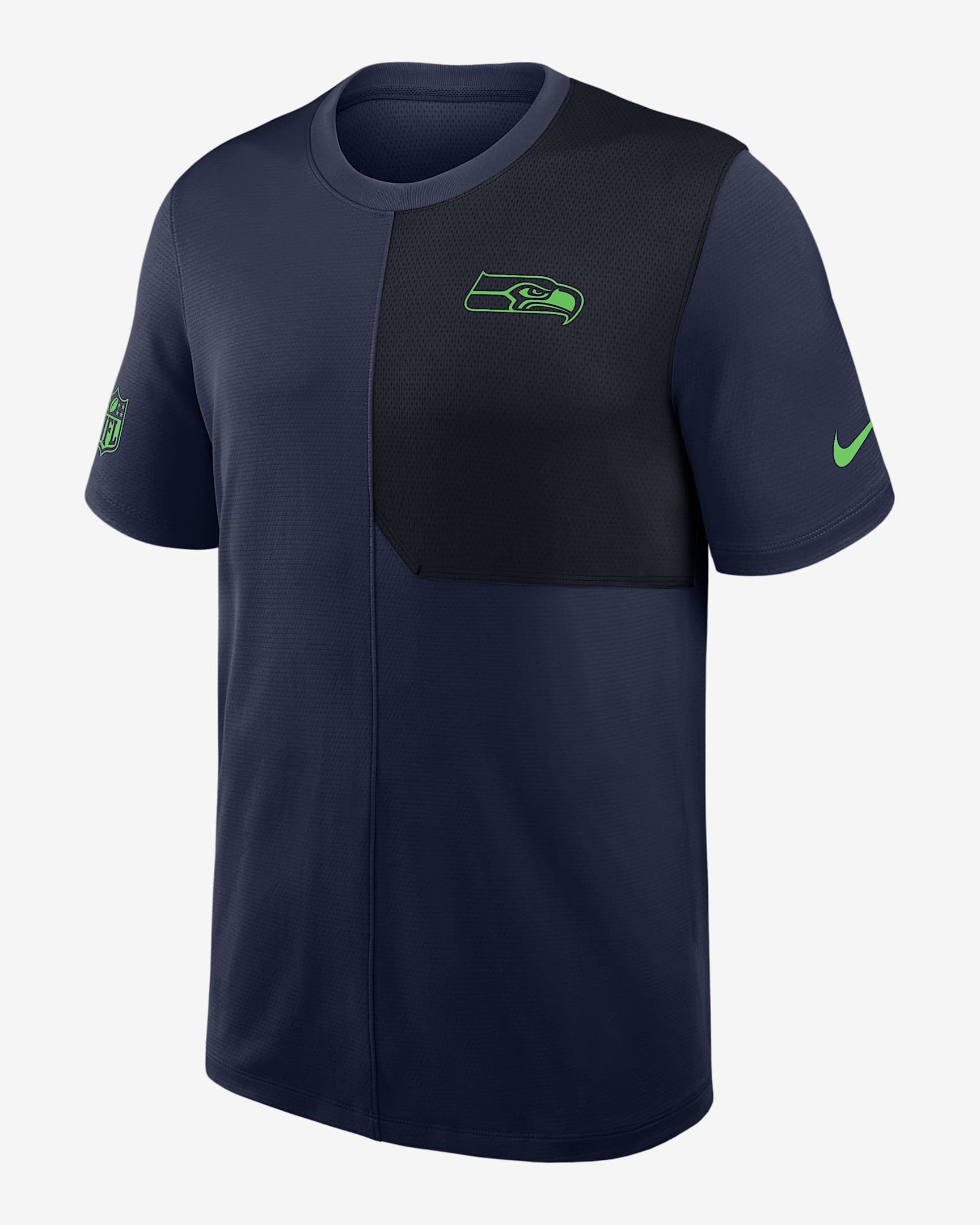 Seattle Seahawks Sideline Coach Men's Nike Dri-FIT NFL Top - Navy