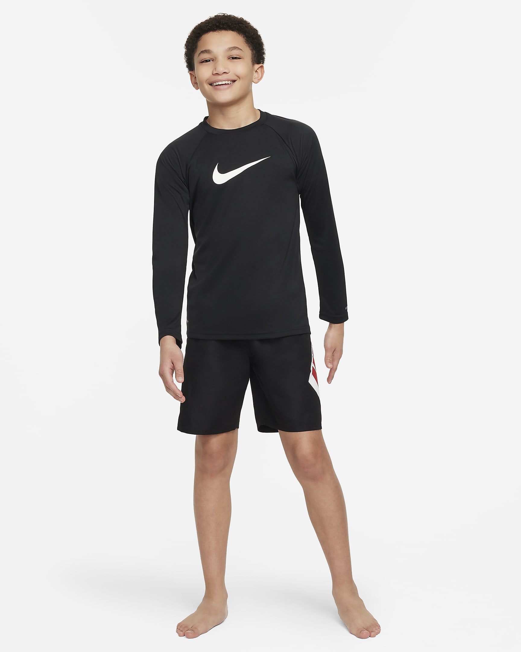 Nike Swim Big Kids' (Boys') Long-Sleeve Hydroguard. Nike.com