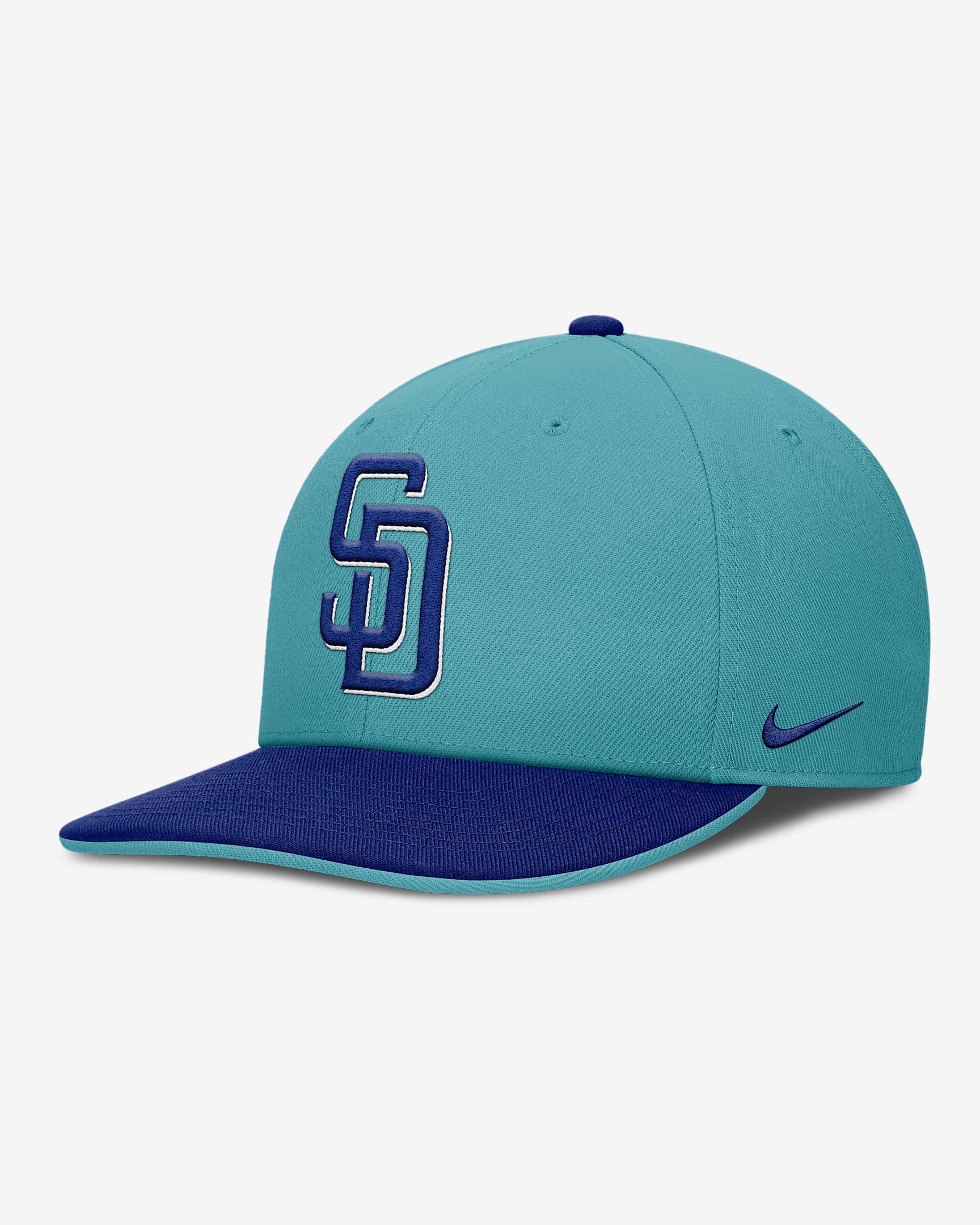 San Diego Padres Pro Men's Nike Dri-FIT MLB Adjustable Hat - Turquoise/Royal