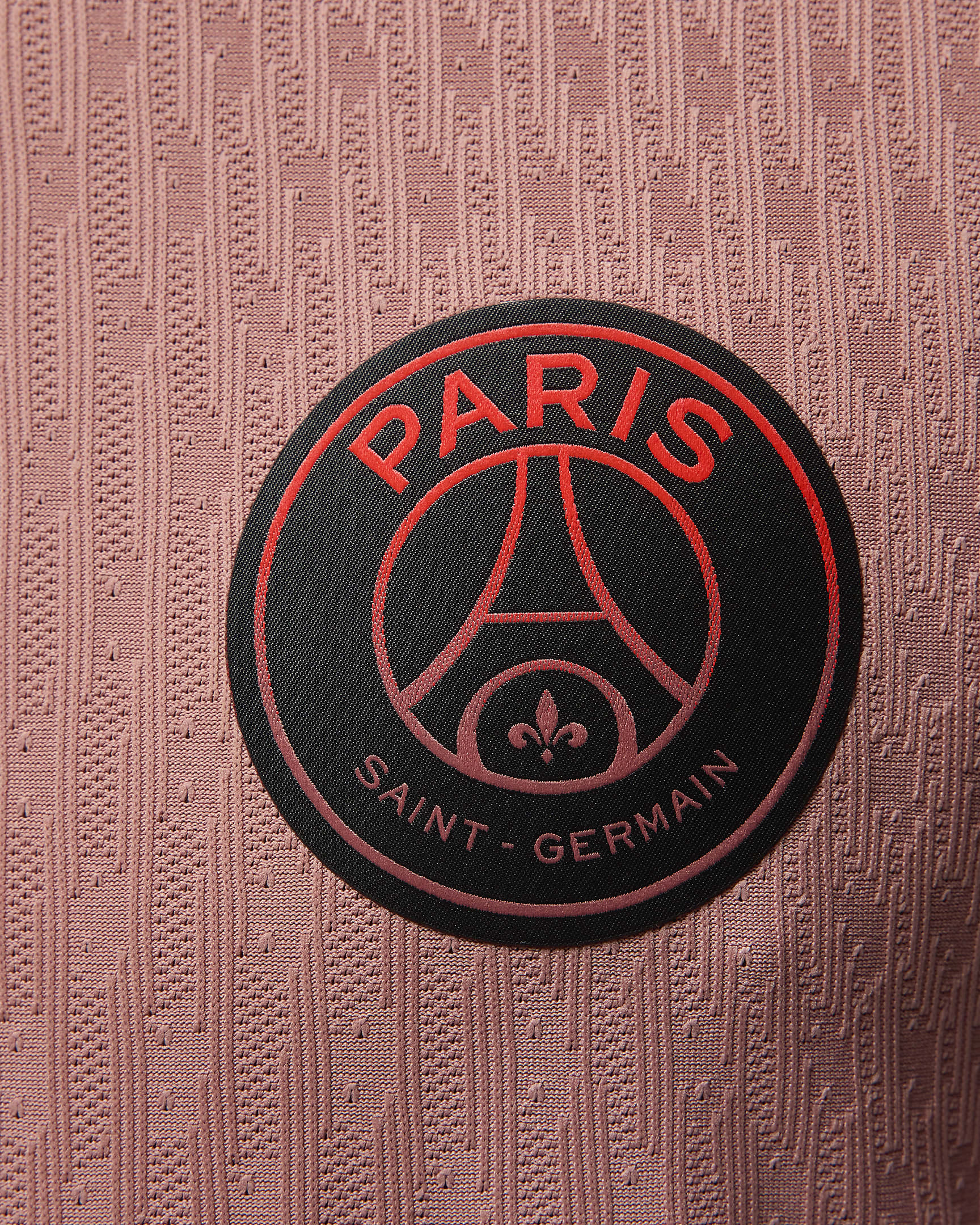 Paris Saint-Germain 2024/25 Match Third Jordan Dri-FIT ADV Authentic-fodboldtrøje til mænd - Rust Pink/sort/sort