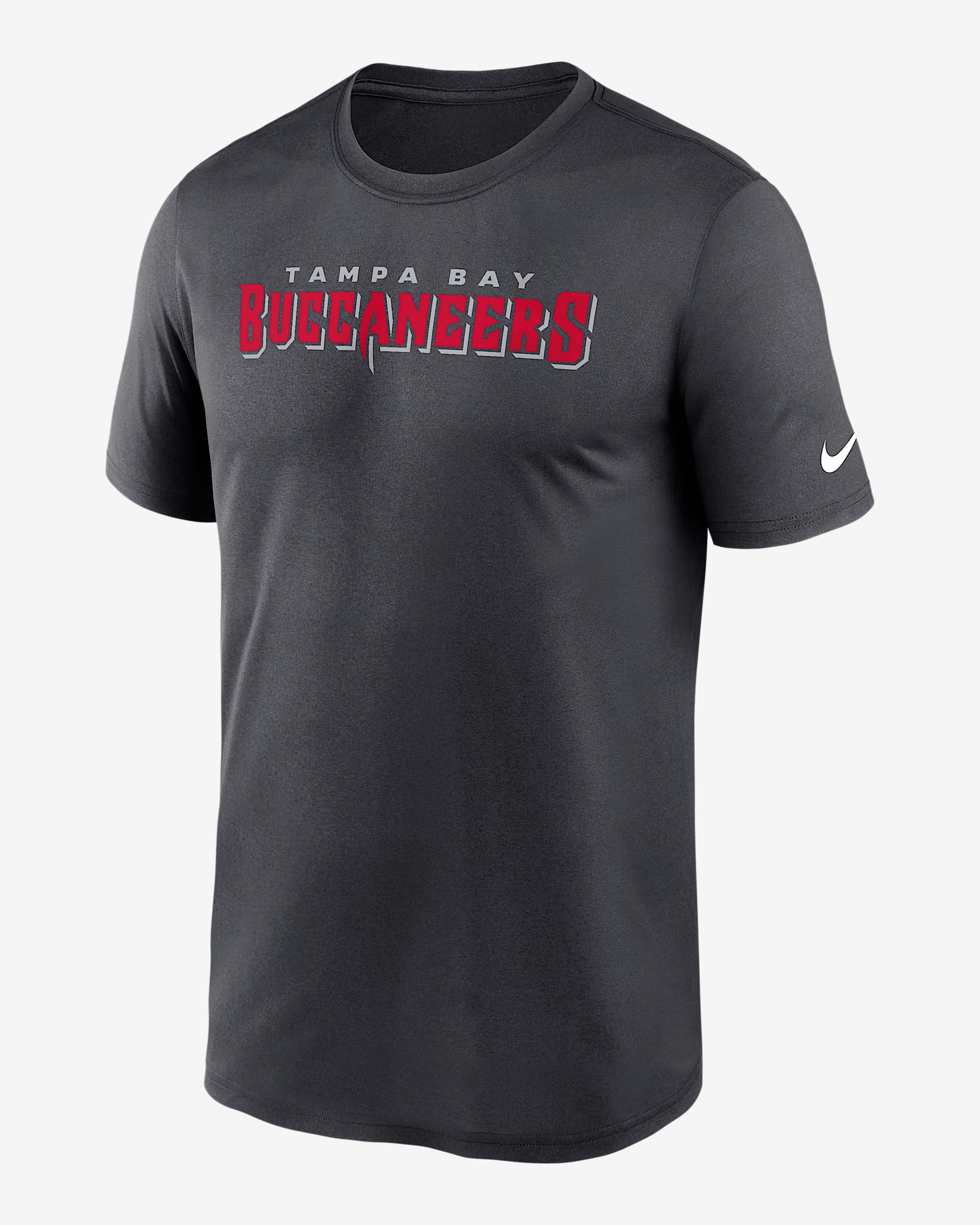 Tampa Bay Buccaneers Primetime Legend Wordmark Men's Nike Dri-FIT NFL T-Shirt - Pewter