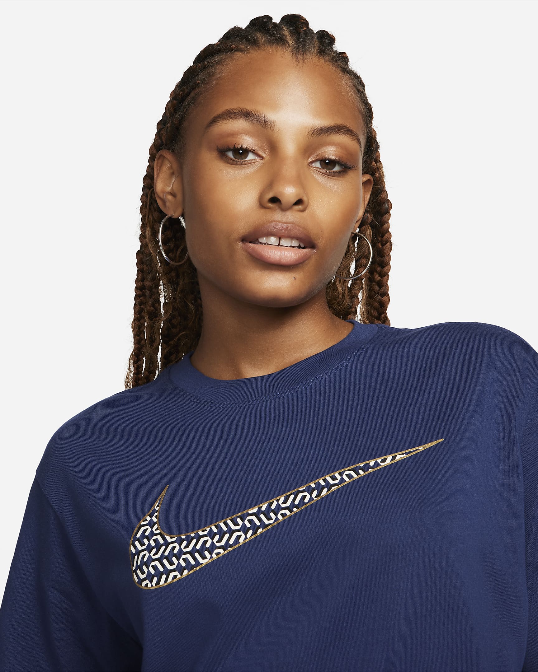 Nike Sportswear Women's Boxy T-Shirt - Midnight Navy