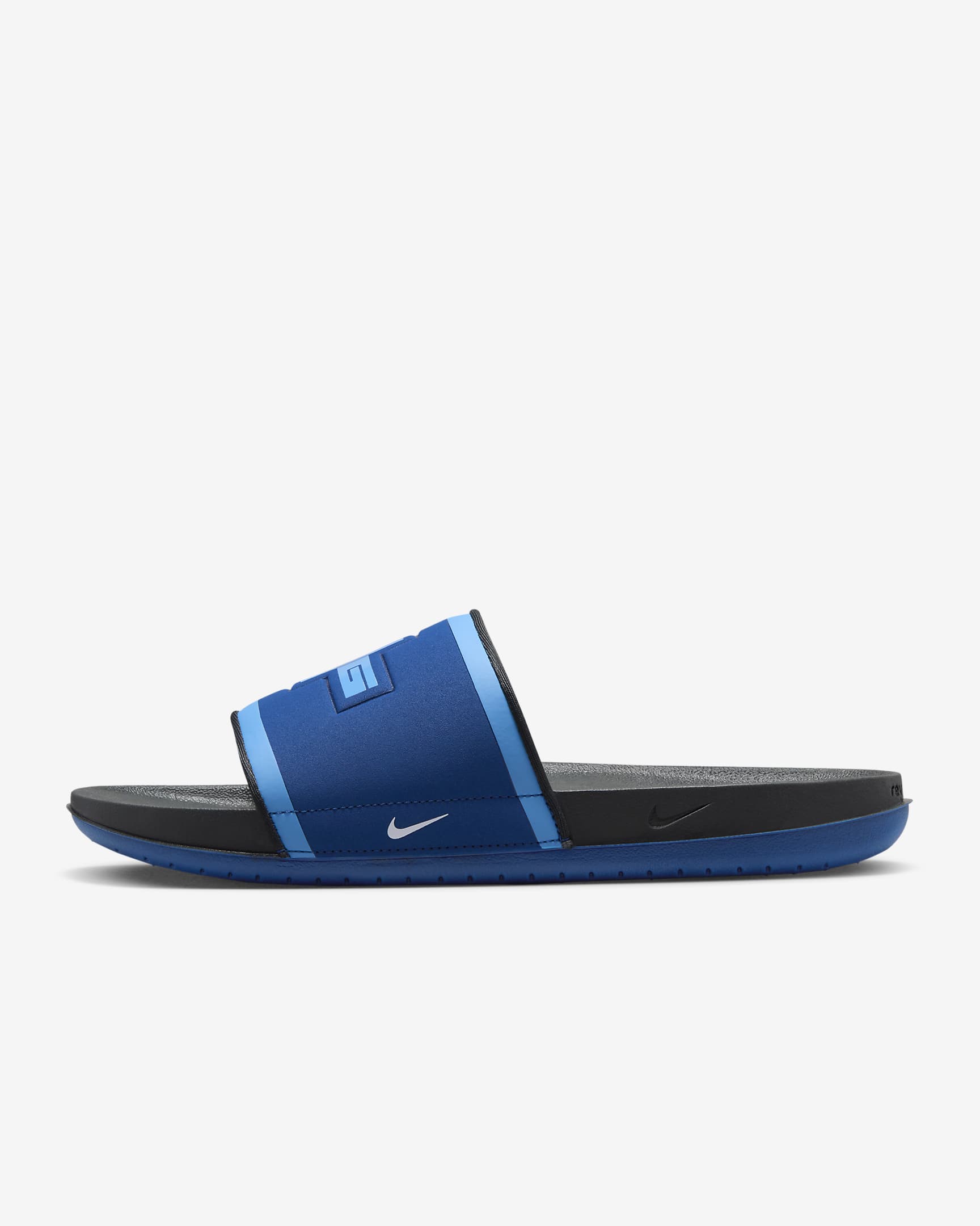 Offcourt (England) Nike Fußball-Slides - Gym Blue/Dark Smoke Grey/Coast/Weiß