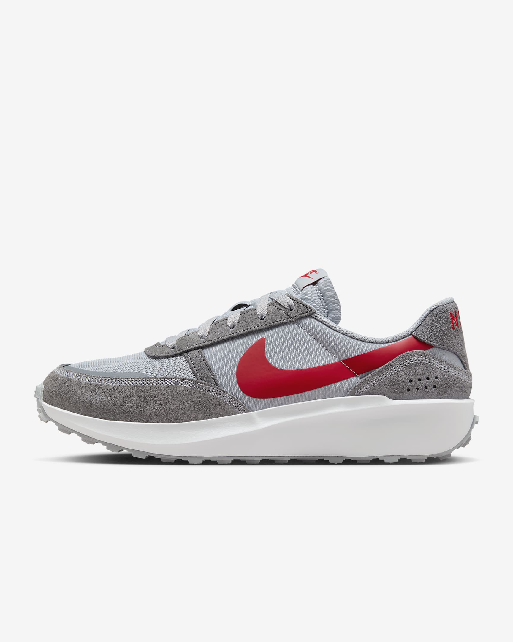 Calzado para hombre Nike Waffle Nav - Gris lobo/Gris azulado/Blanco/Rojo universitario