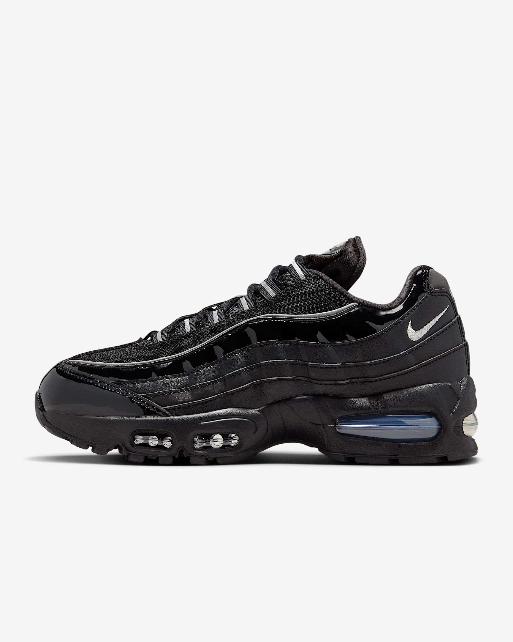 Nike Air Max 95 Big Bubble Sabatilles - Dona - Negre/Reflect Silver/Blanc/Platejat metal·litzat