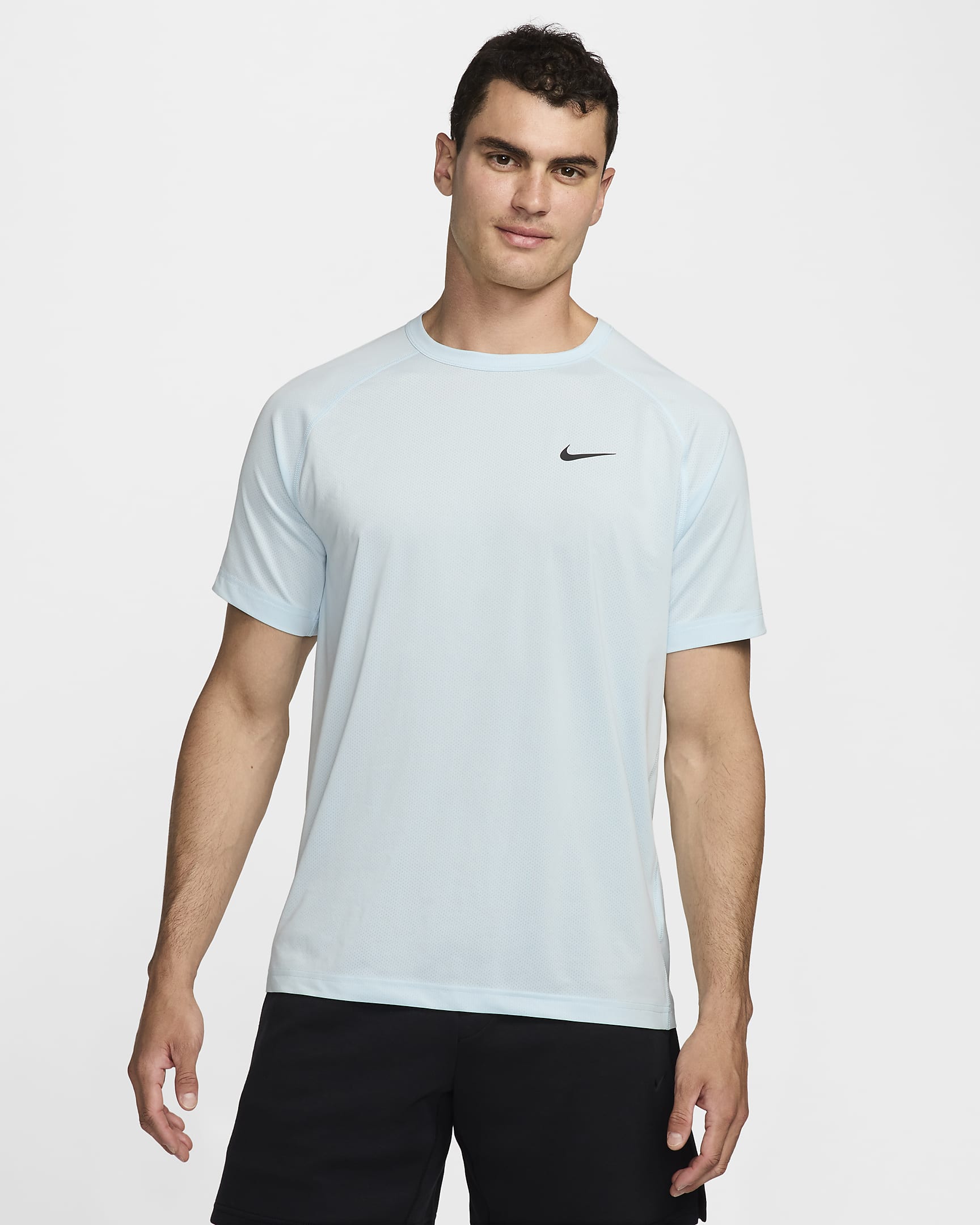 Nike Ready Camiseta de fitness de manga corta Dri-FIT - Hombre - Glacier Blue/Negro