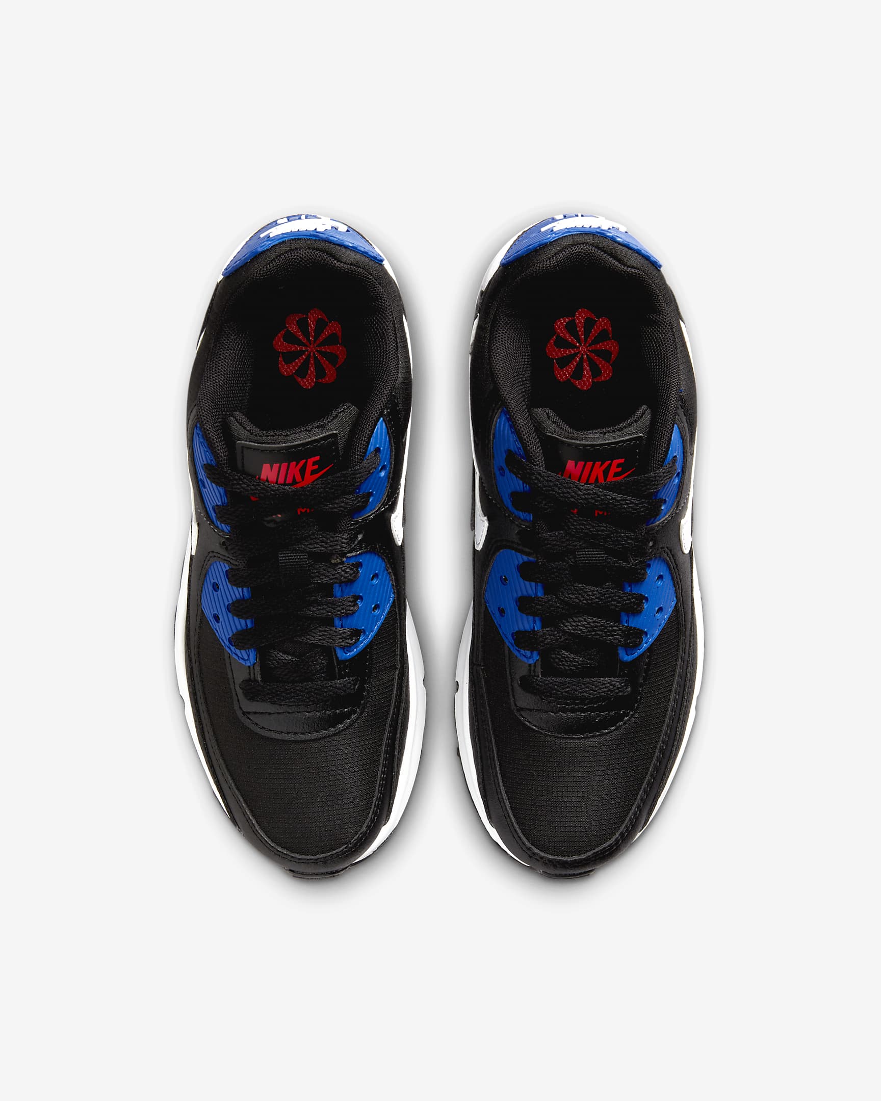 Nike Air Max 90 Next Nature Older Kids' Shoes - Black/University Red/Racer Blue/White