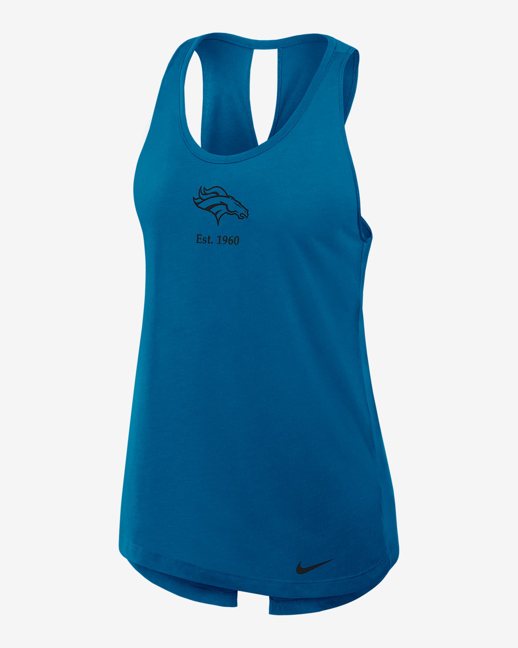 Denver Broncos Established Women's Nike Dri-FIT NFL Tank Top - Navy