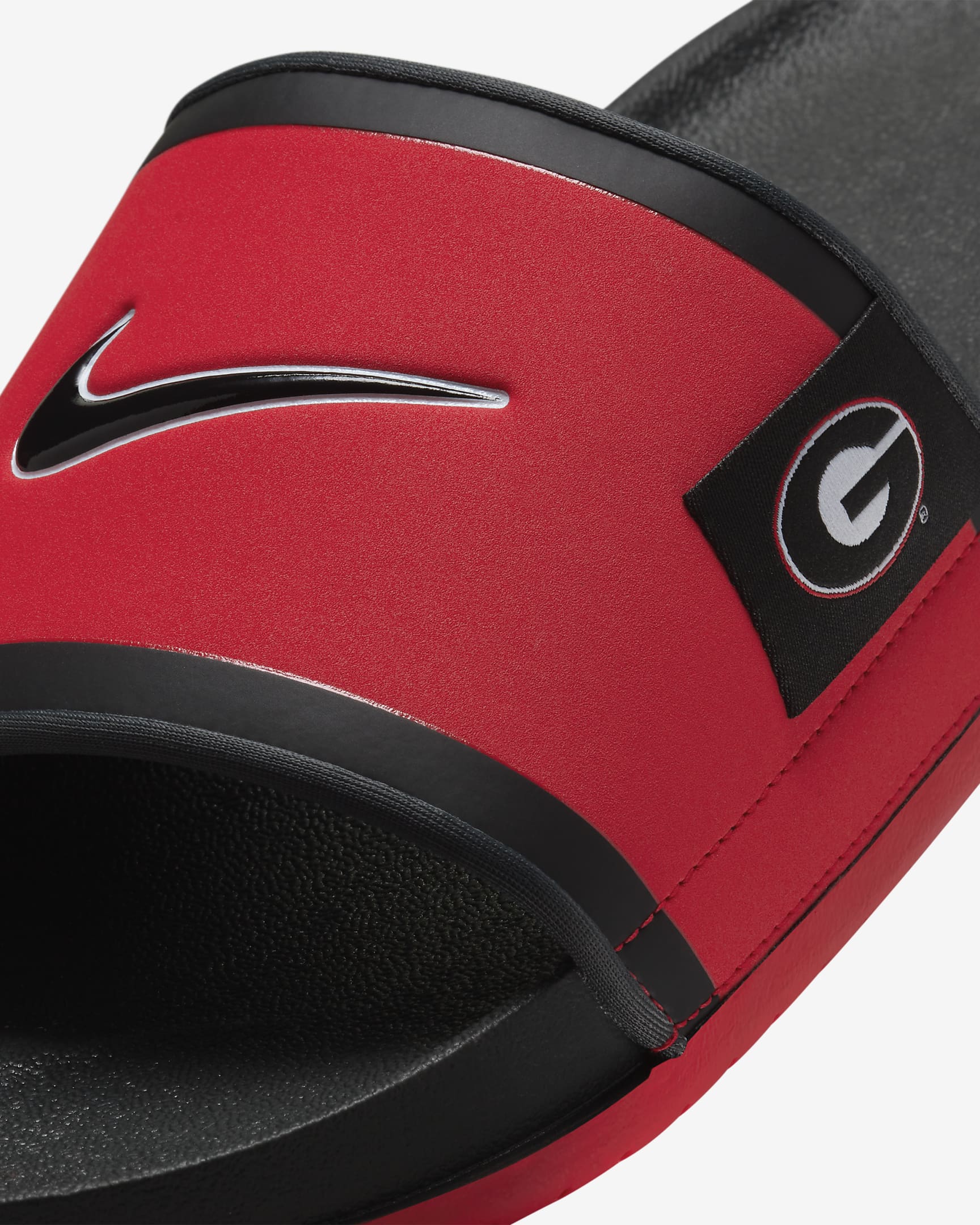 Nike College Offcourt (Georgia) Slides - University Red/Dark Smoke Grey/Black