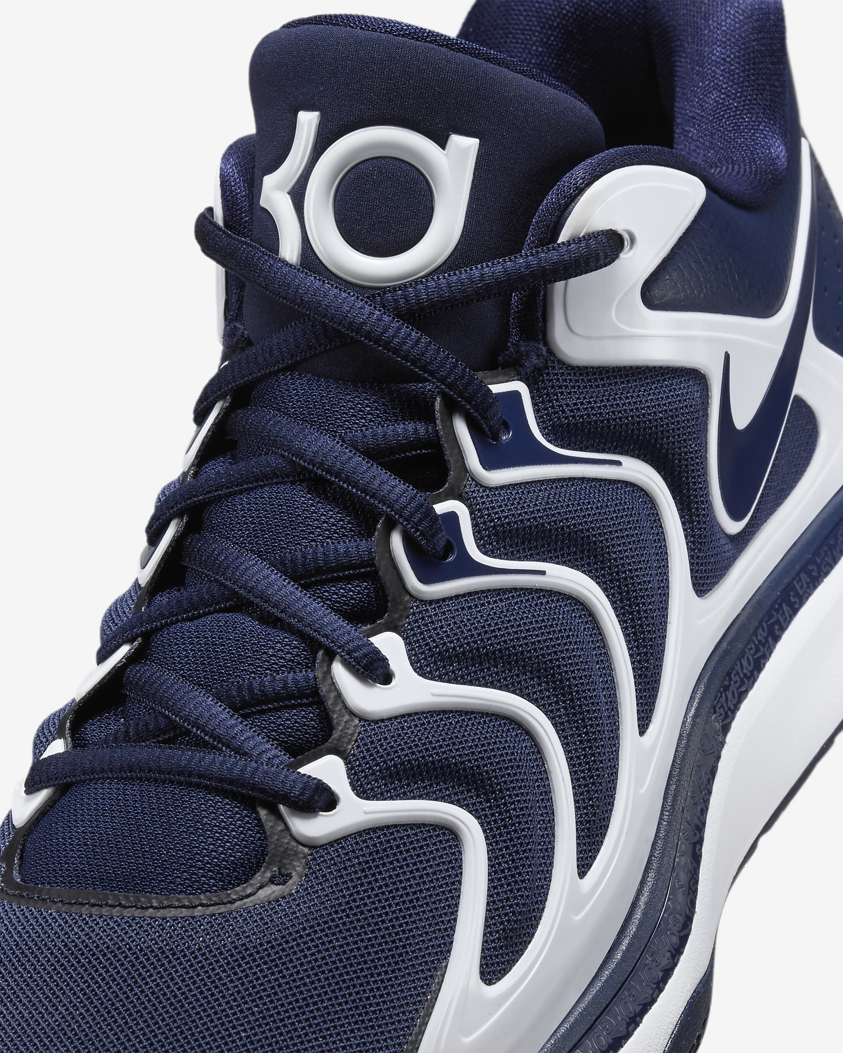 KD17 (Team Bank) Basketball Shoes - College Navy/White/Black/College Navy