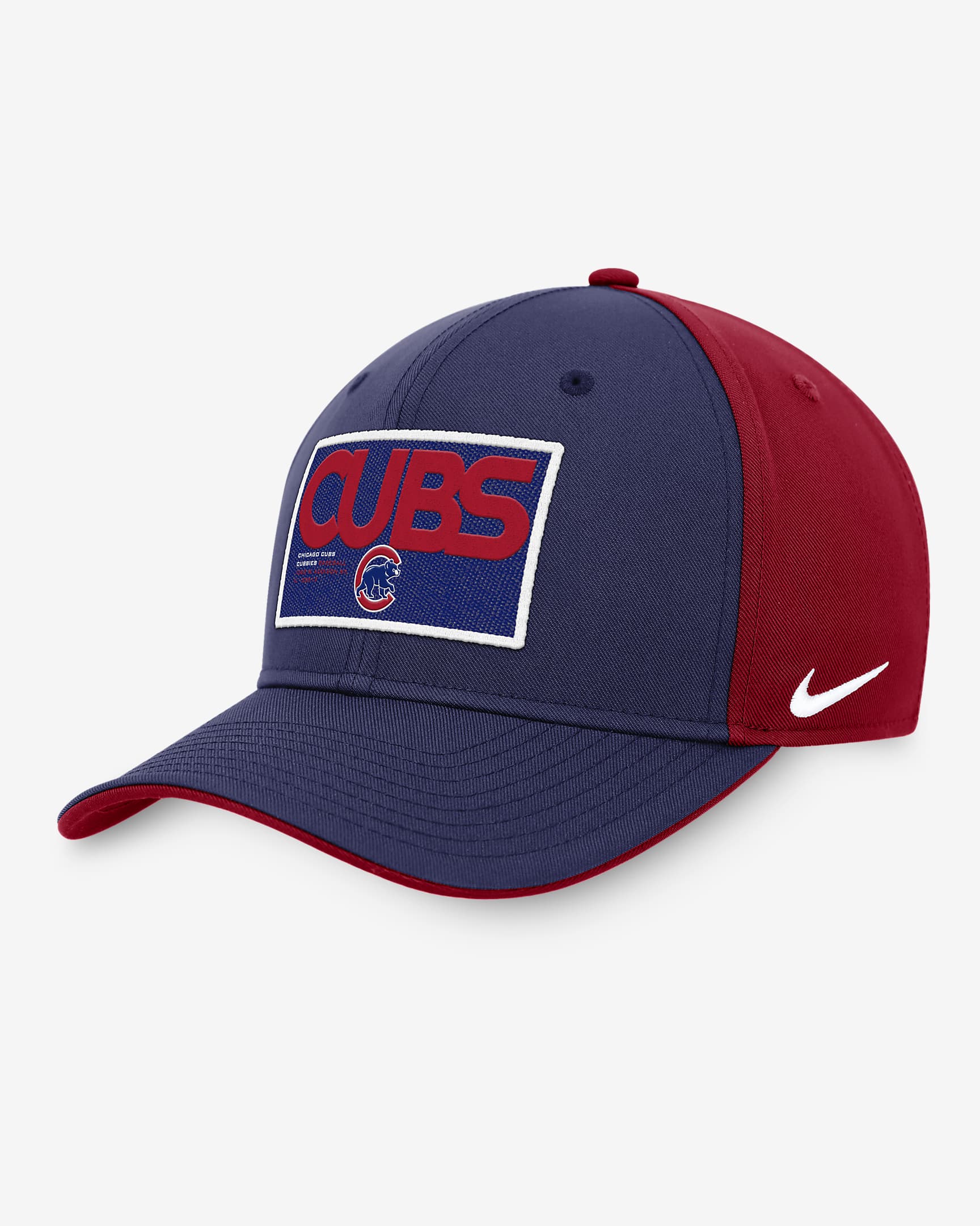 Chicago Cubs Classic99 Color Block Men's Nike MLB Adjustable Hat - Royal/Red