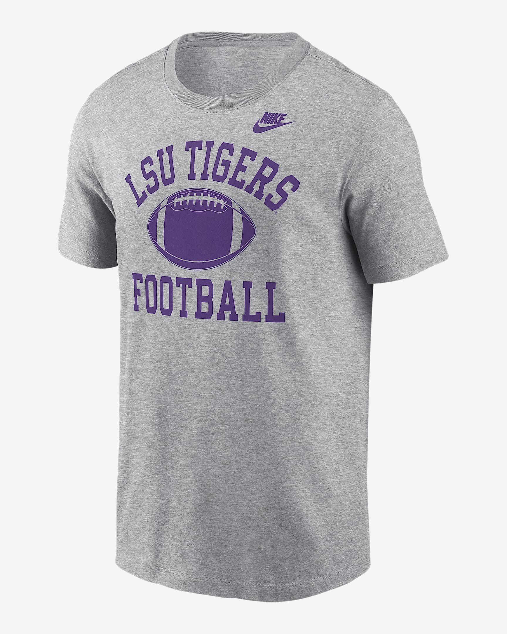 LSU Tigers Legacy Football Icon Men's Nike College T-Shirt - Heather
